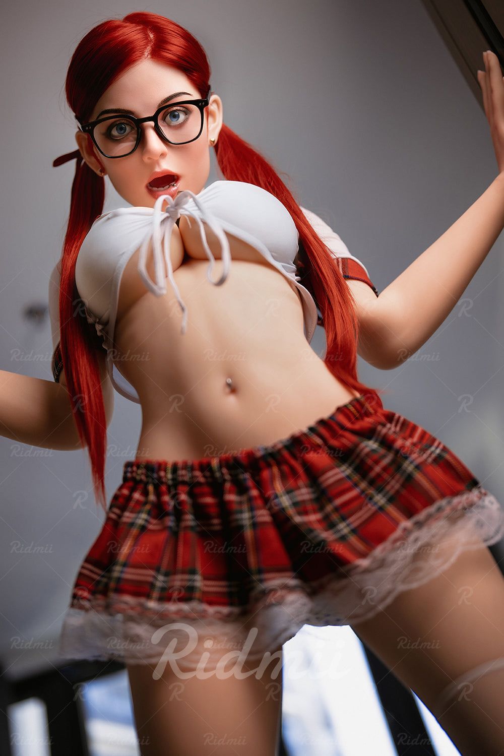 Picture of RIDMII Unique Design Janice 5'3 FT (160cm) Real Oral Sex Silicone Head TPE Body Sex Doll With Redhead [In Stock | EU Only]