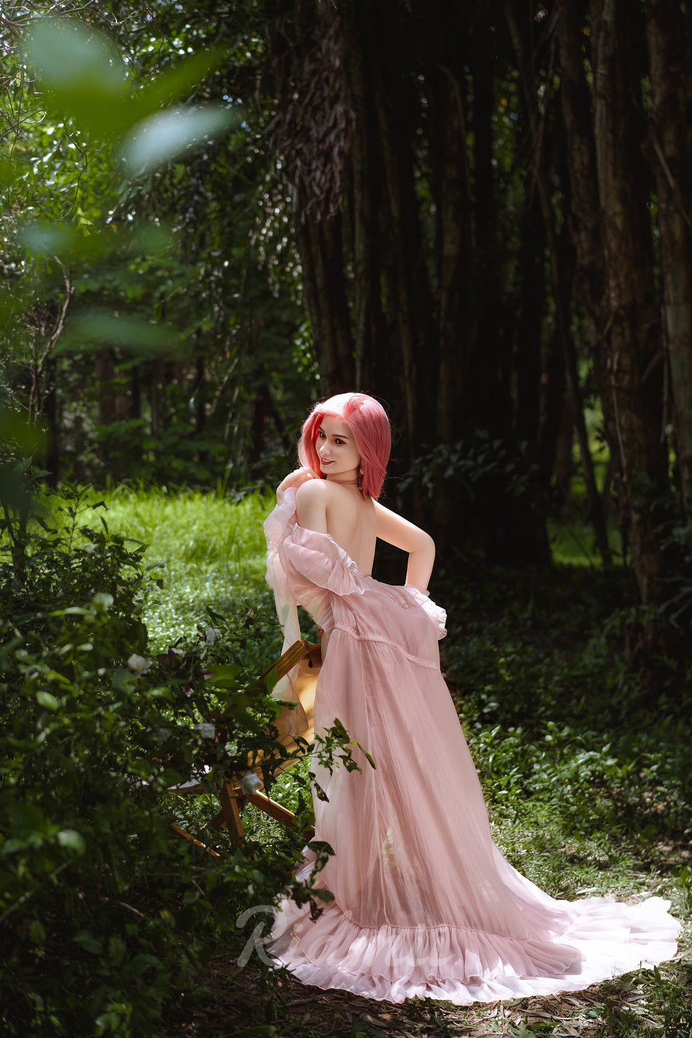 Picture of RIDMII Cara Unique Design 5'3 FT (161cm) Silicone Head TPE Body Love BBW Sex Doll [In Stock | US Only]