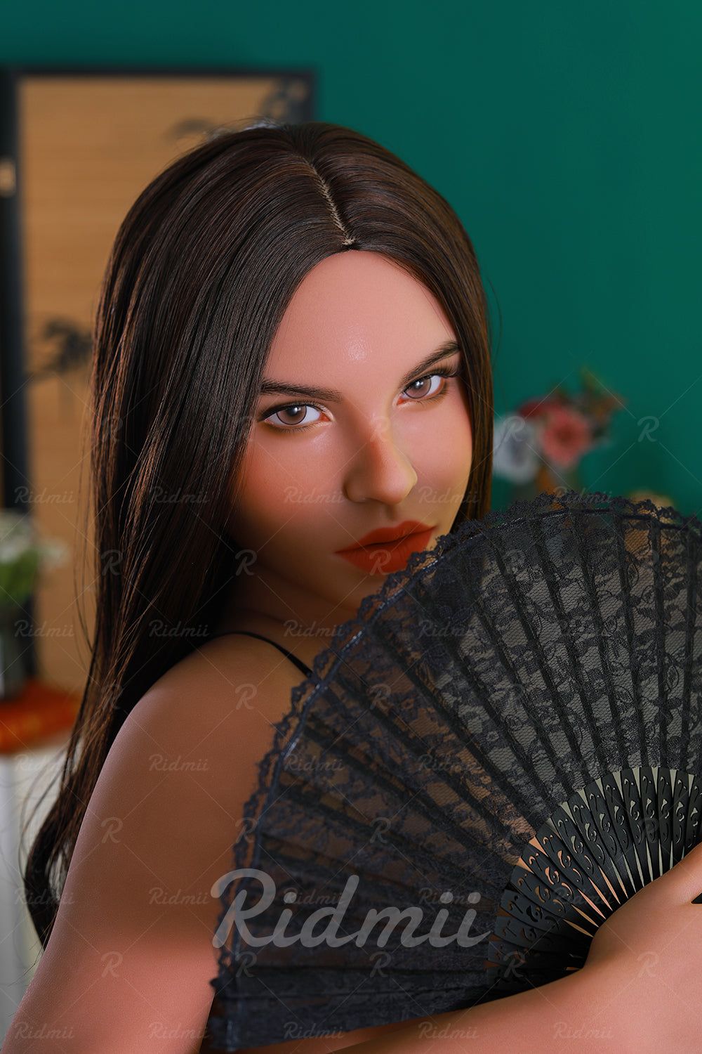 Picture of RIDMII Abella Unique Design 5'4 FT (166cm) #864E Silicone Head TPE Body Oral Sex Blowjob Realistic Sex Doll With Movable Jaw BBW Love Doll [In Stock | US Only]