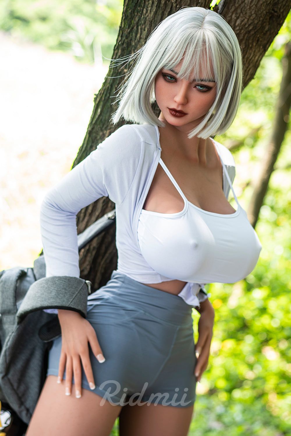 Picture of RIDMII Danica Unique Design 5'3 FT (161cm) #468 Silicone Head TPE Body Blowjob Realistic BBW Sex Doll [In Stock | US Only]