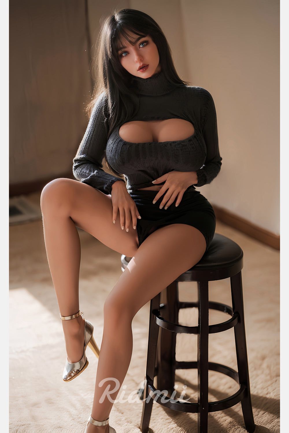 Picture of RIDMII Danica Plus Unique Design 5'3 FT (161cm) #468 Silicone Head TPE Body Blowjob Adult Blowjob Sex Doll [In Stock | US Only]