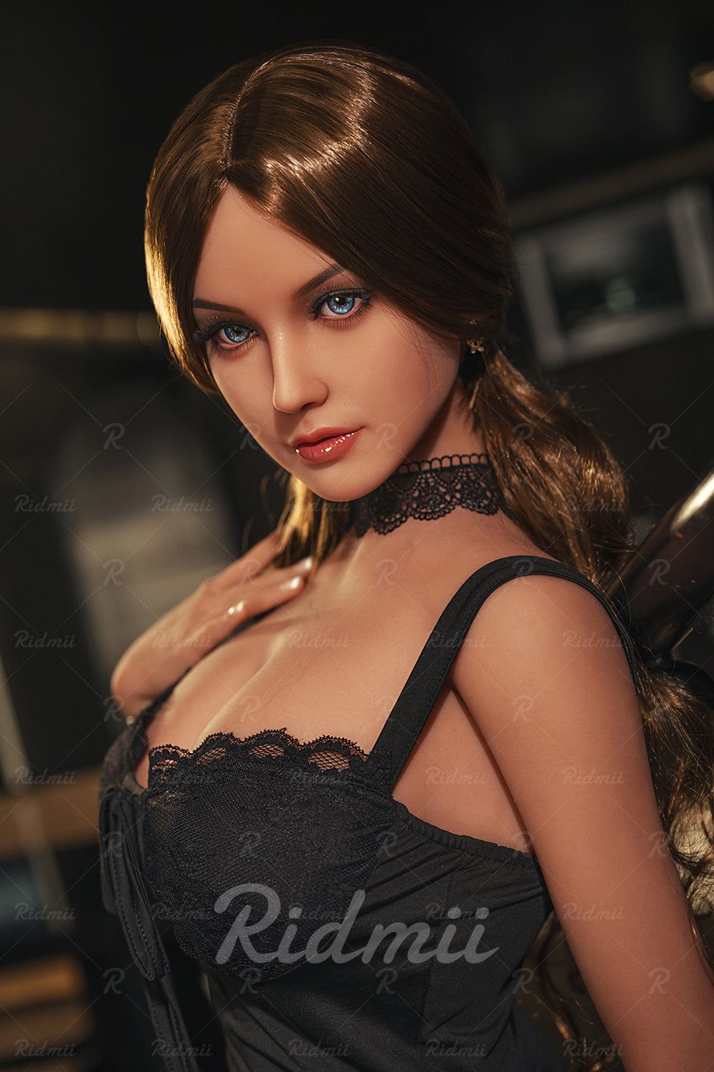 Picture of RIDMII Unique Design Raven 5'4 FT (164cm) TPE Head TPE Body Love Doll Tan Skin Full TPE Sex Doll With Wig And Oral Sex [In Stock | EU Only]