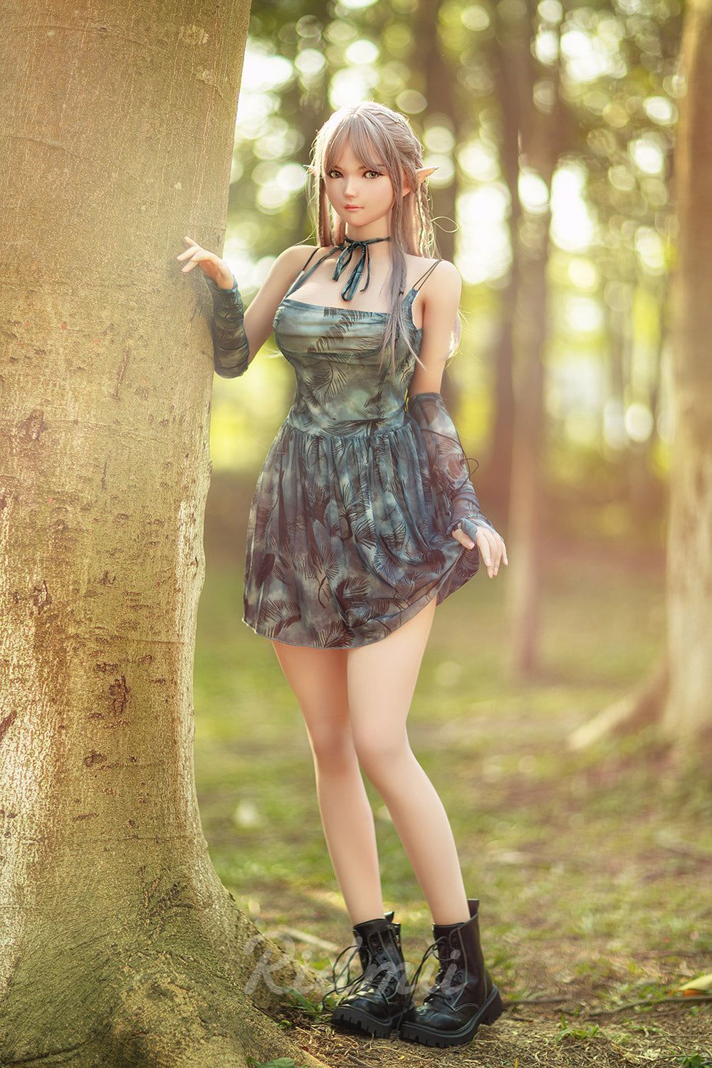 Picture of RIDMII Aggie Unique Design 5'3 FT(163cm) Genie Sex Doll Silicone Head Elf Big Breasts Adult Love Doll [In Stock | EU Only]
