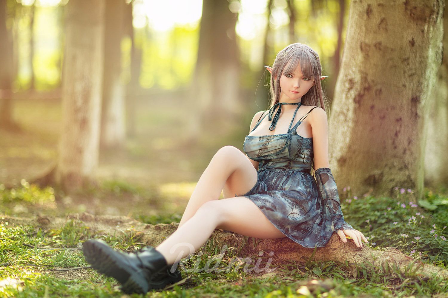 Picture of RIDMII Aggie Unique Design 5'3 FT(163cm) Genie Sex Doll Silicone Head Elf Big Breasts Adult Love Doll [In Stock | EU Only]