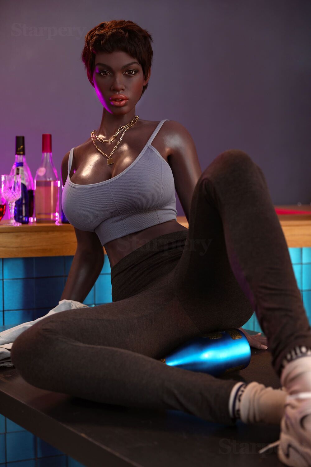 Picture of Starpery 174cm/5ft8 G-cup Silicone Head Sex Doll – Keisha