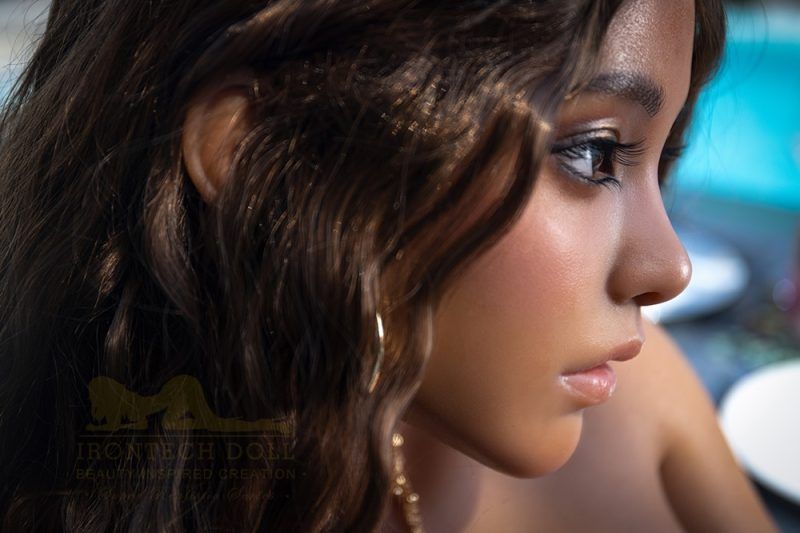 Picture of Irontech Doll Curly Hair Tan Sex Doll 164cm S40 Eileen