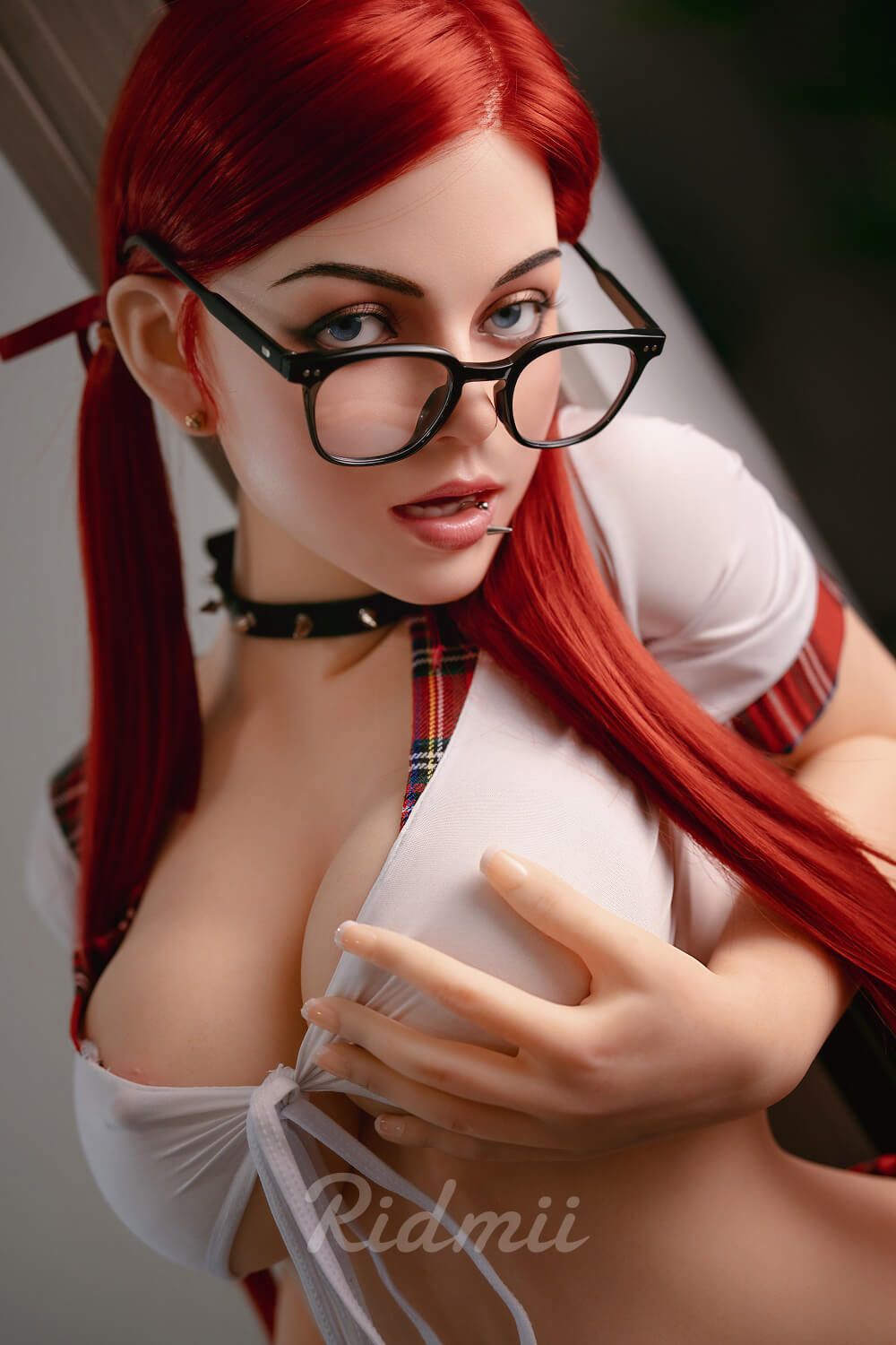 Picture of Ridmii - 160cm (5ft2") Redhead LifeSize Premium Soft Silicone Head with realistic TPE Body whit ROS Head – Janice