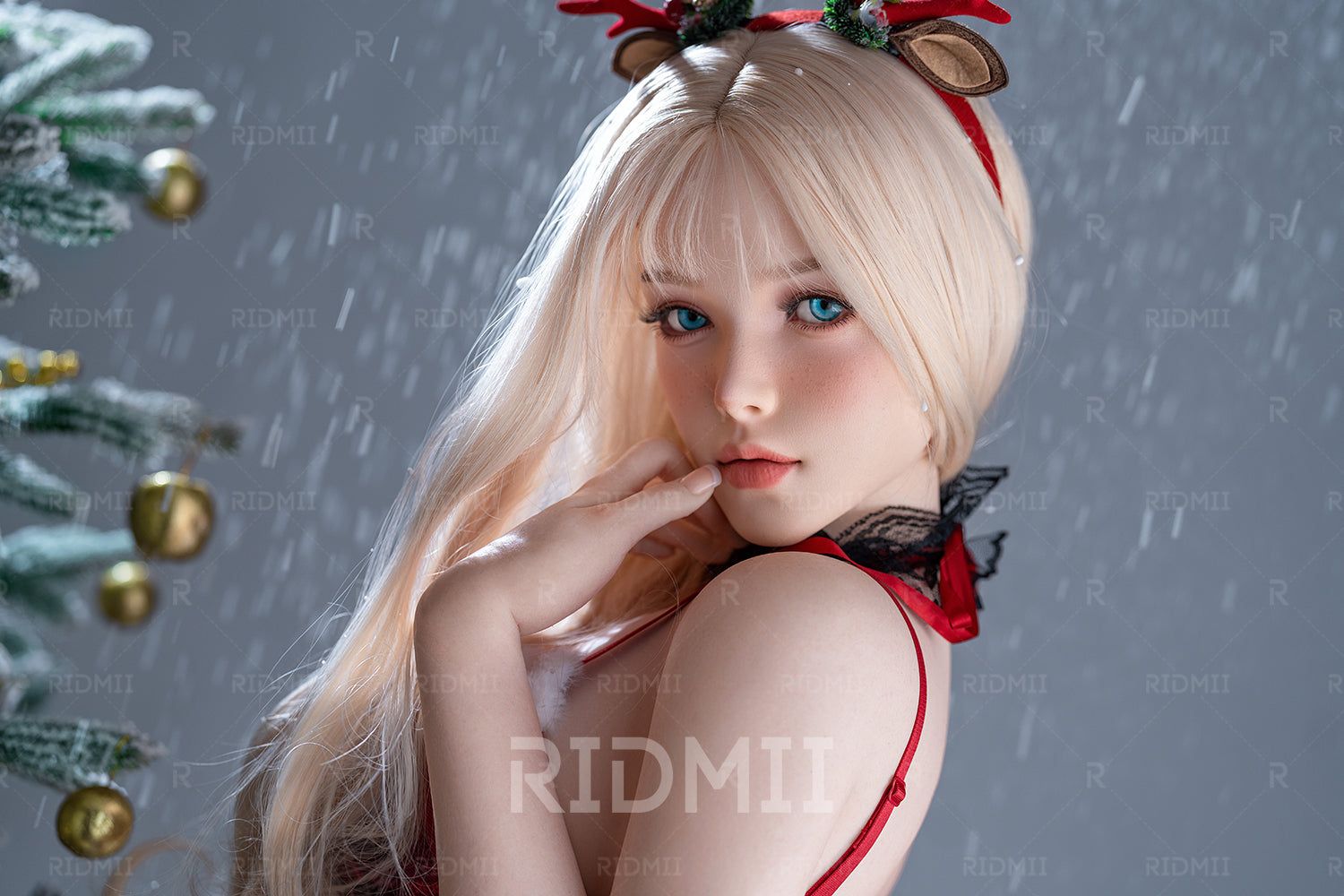 Picture of RIDMII Kaya Unique Design 5'4 FT (164cm) Full Silicone Life Like Sex Doll Cute Blonde Girl with Sweet Makeup