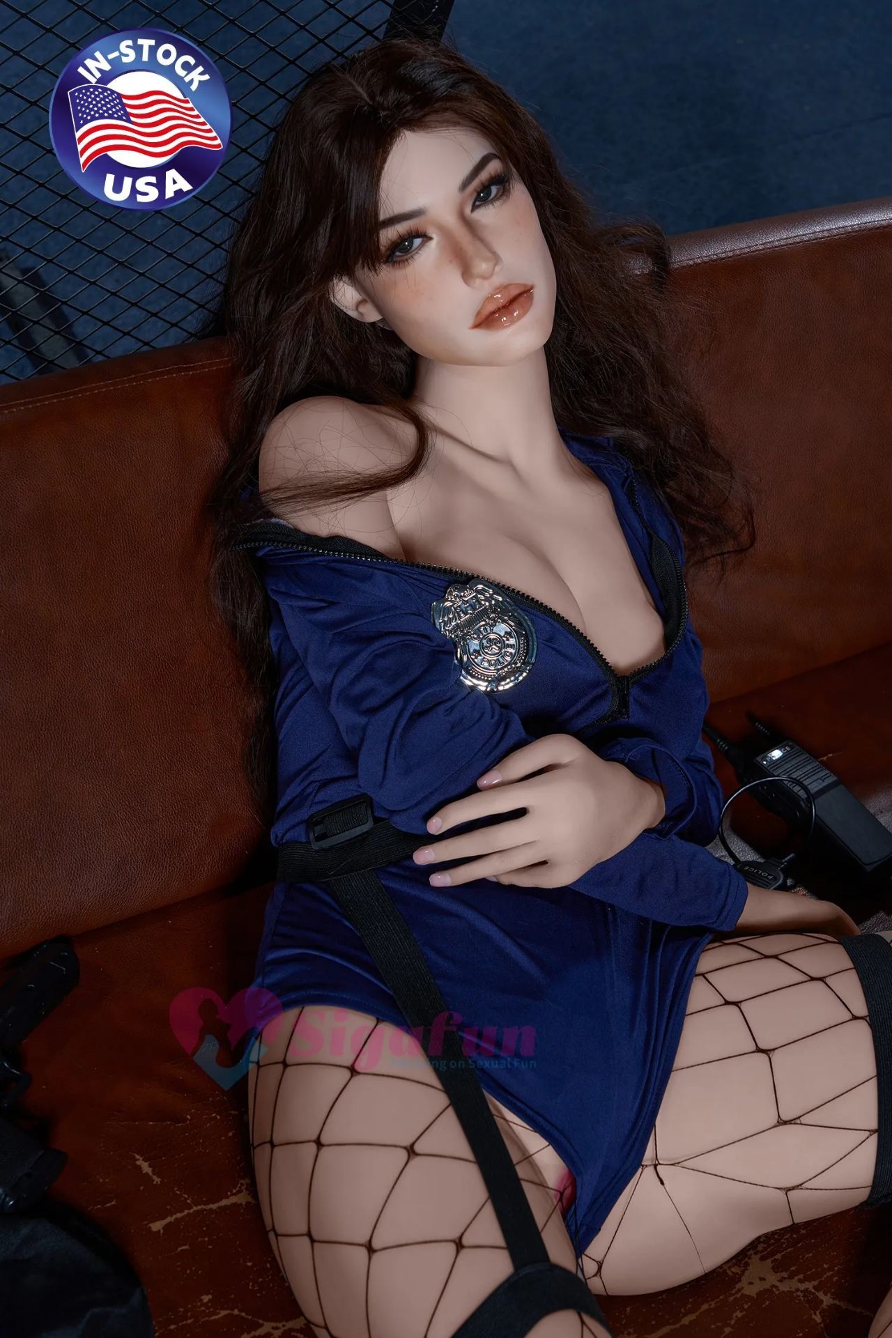 Picture of Sigafun 163CM Big Ass Sex Doll Amani Policewoman [In Stock | EU Only]
