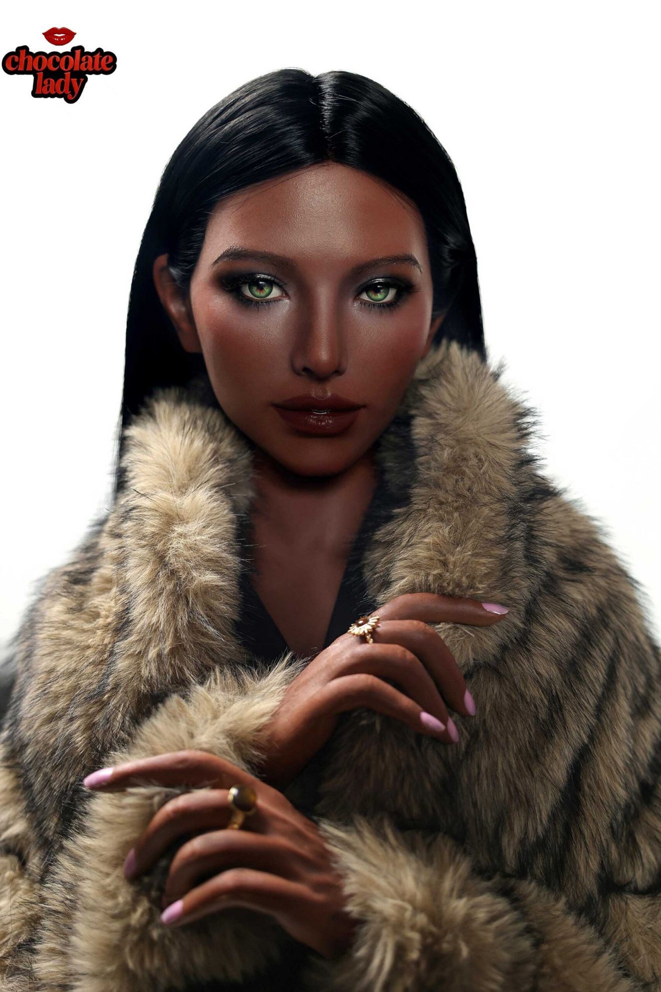 Picture of Realistic 166cm (5.45ft) Silicone Sex Doll | E Cup | Naomi | Black Skin
