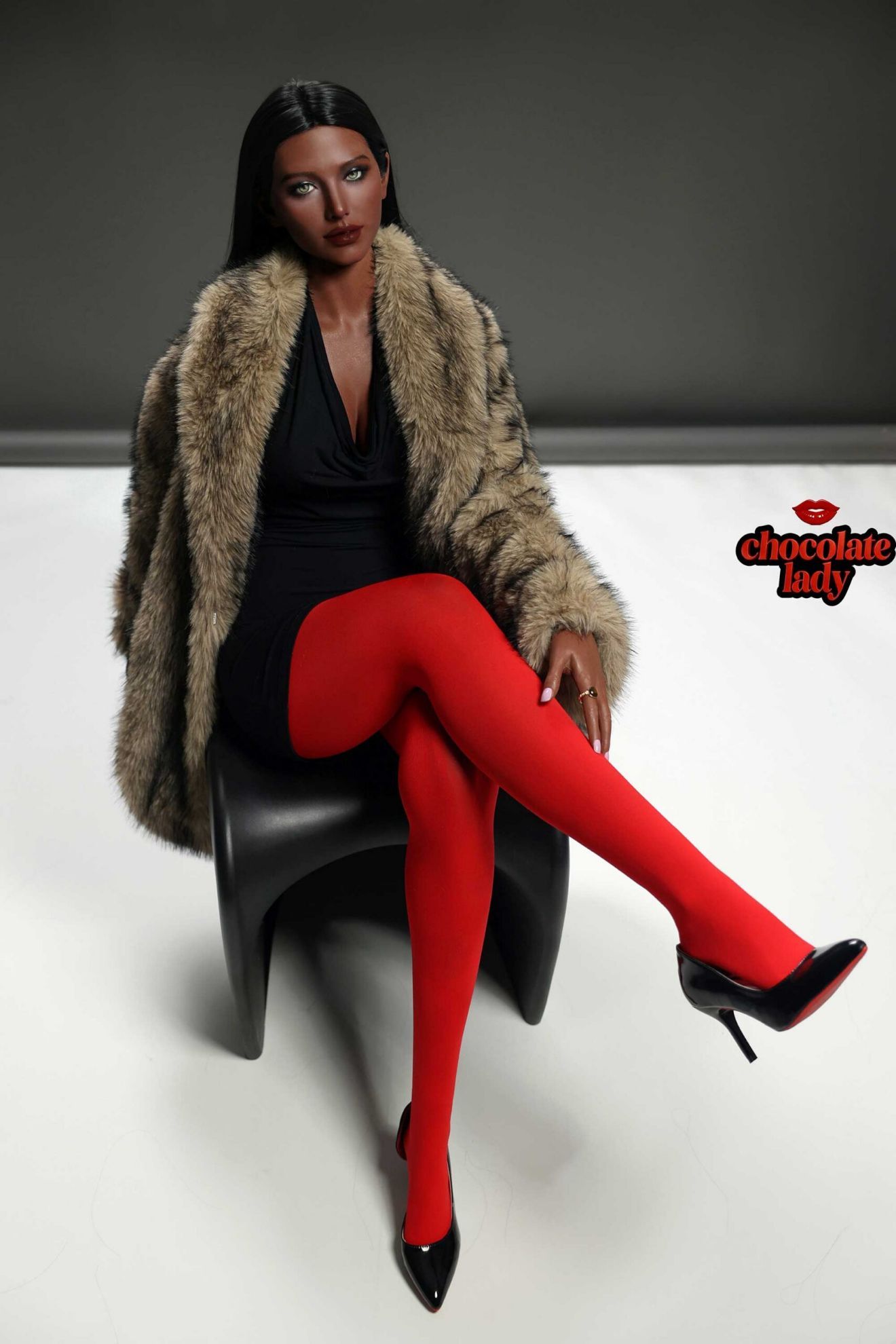 Picture of Realistic 166cm (5.45ft) Silicone Sex Doll | E Cup | Naomi | Black Skin