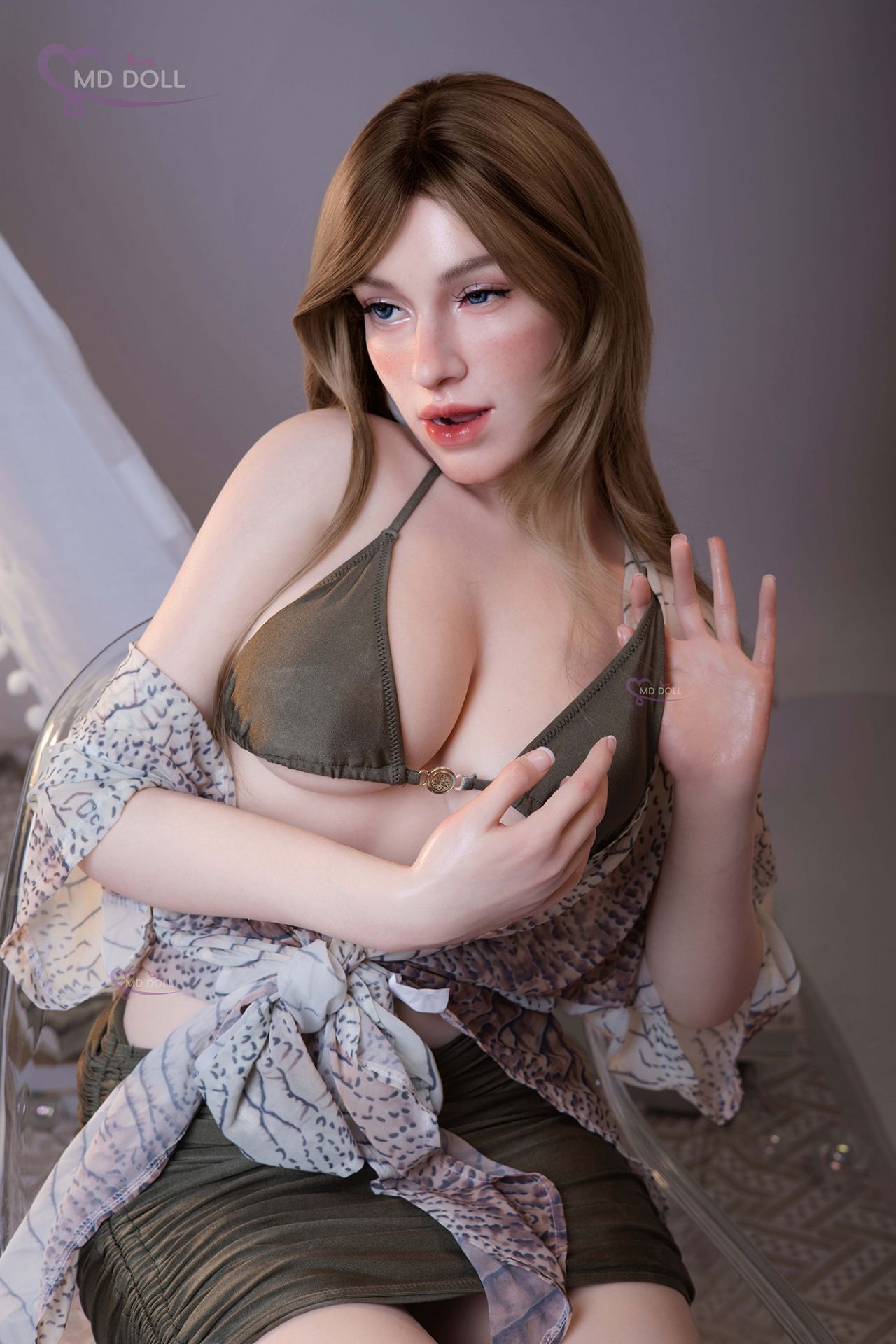 Picture of 166cm / 5ft45 F-cup Joanna full silicone sex doll (M-22)