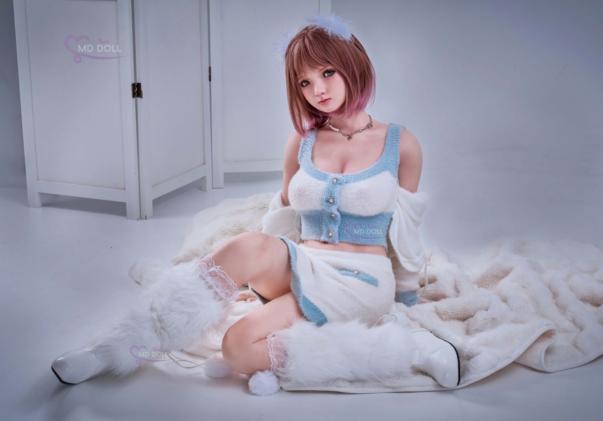Picture of 150cm / 4ft9 D-cup LILY full silicone sex doll (M-21A)