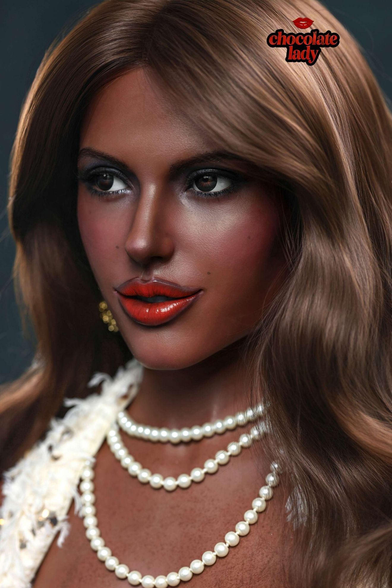 Picture of Realistic 160cm (5.24ft) C Cup Black Skin Silicone Sex Doll - Jade