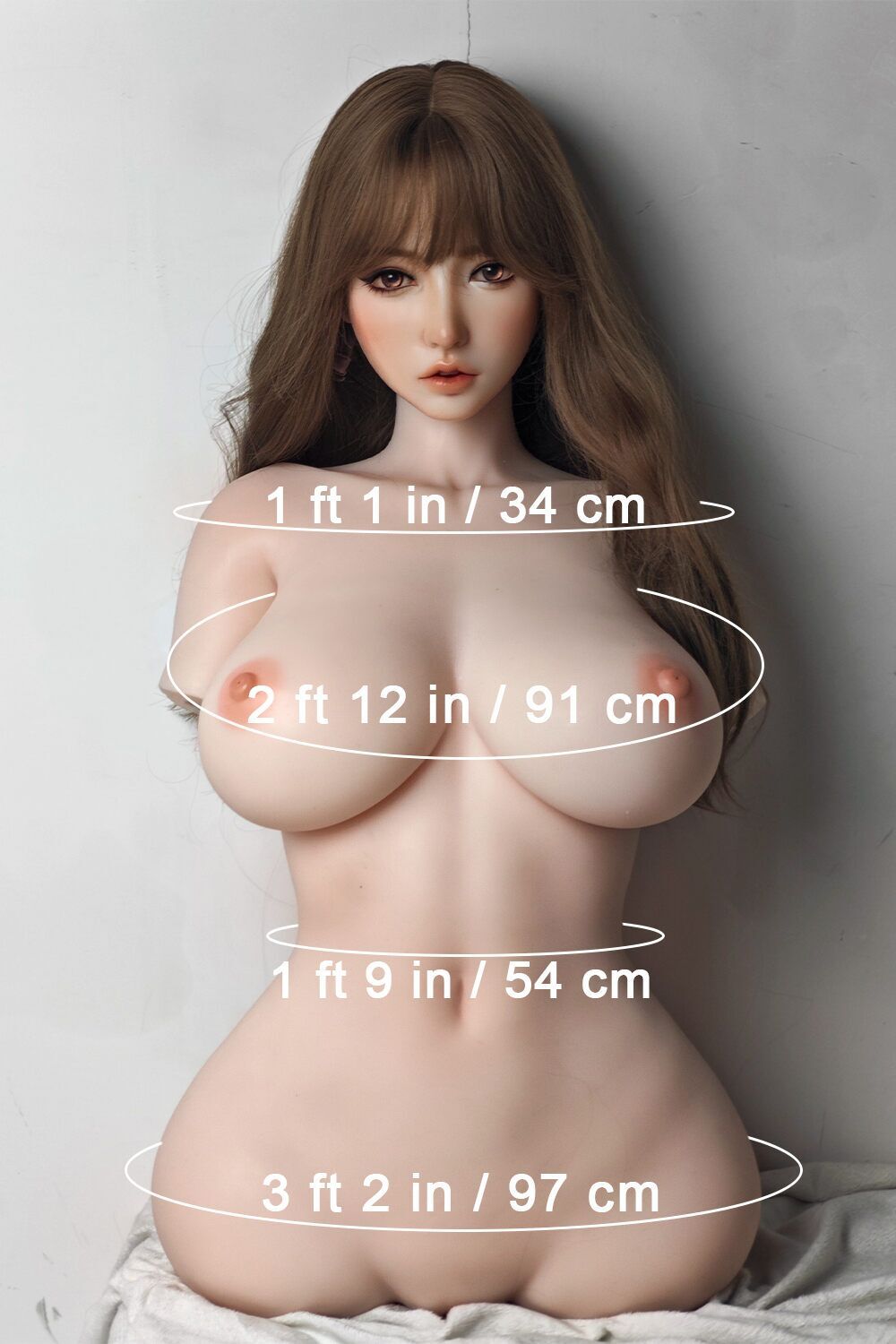 Picture of 83cm/2ft9 H-cup Silicone Torso Sex Doll – Fukada Ryoko