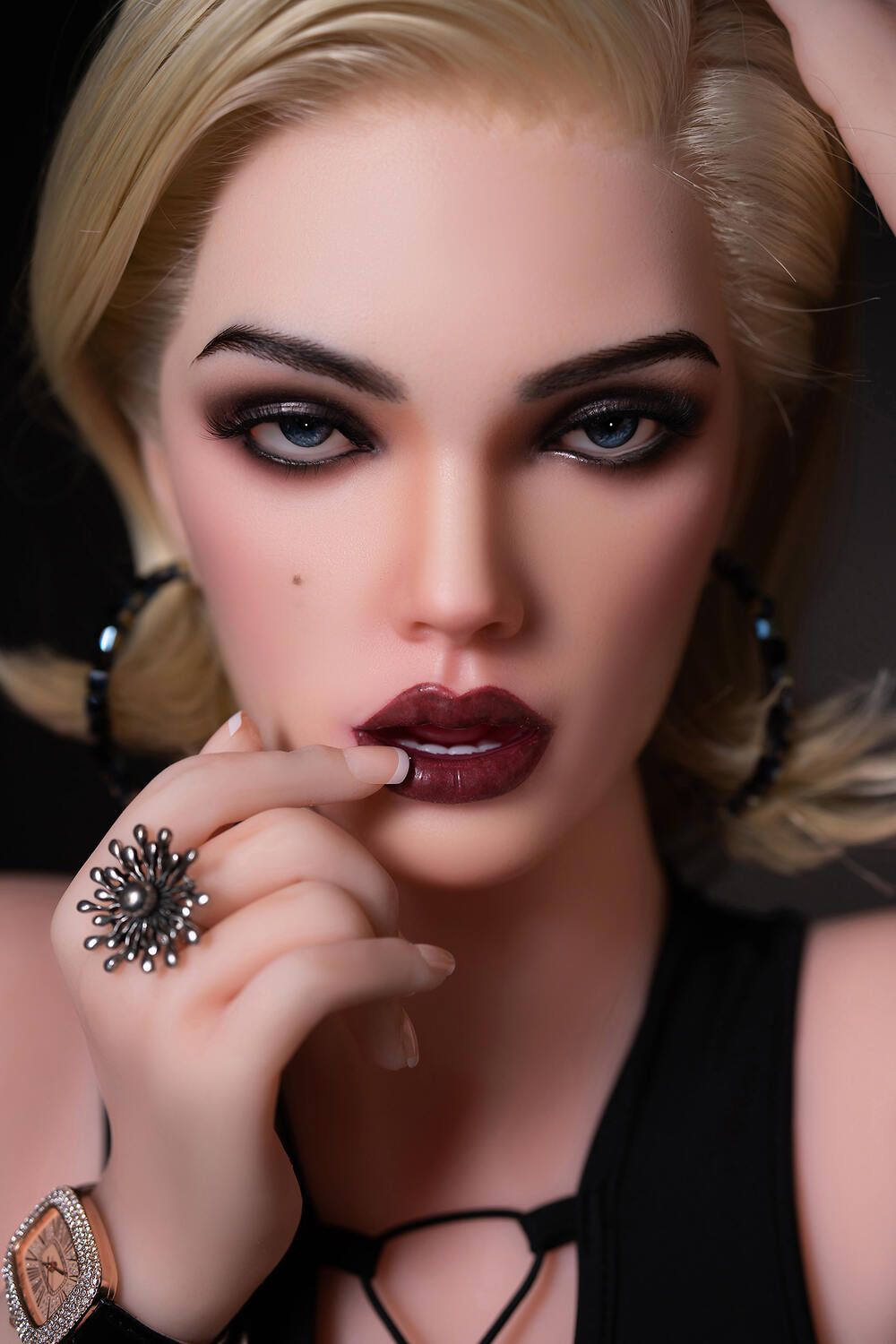 Picture of 170cm/5ft7 D-cup Silicone Head Sex Doll – Crystal Robbins