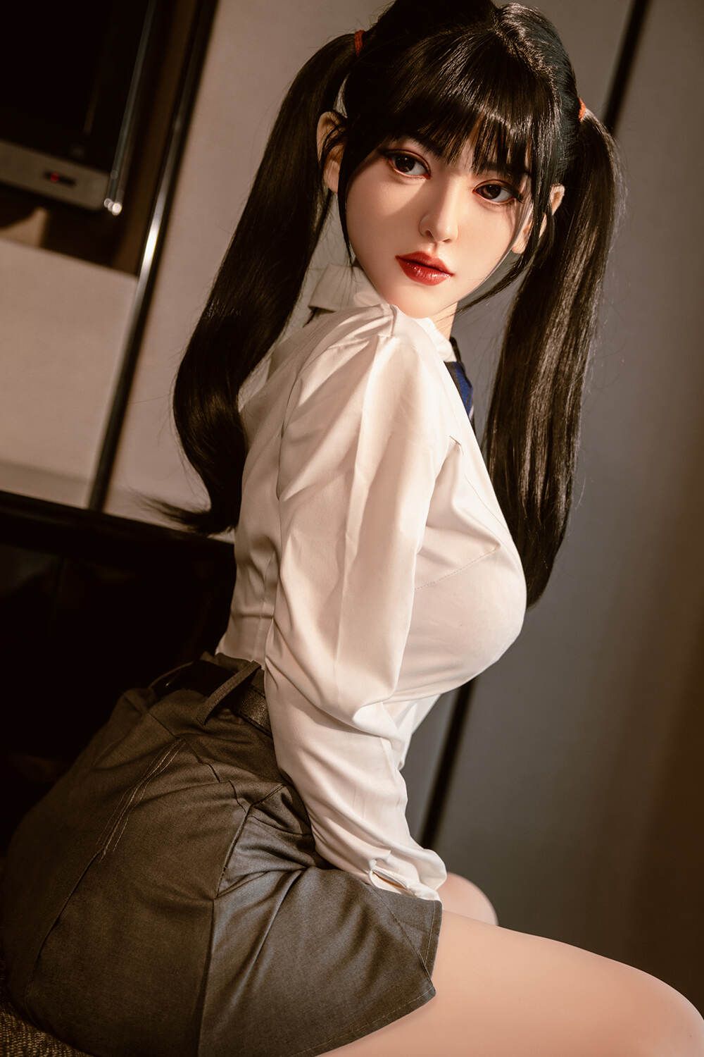 Picture of 160cm/5ft3 C-cup Silicone Head Sex Doll – Kitty Yale