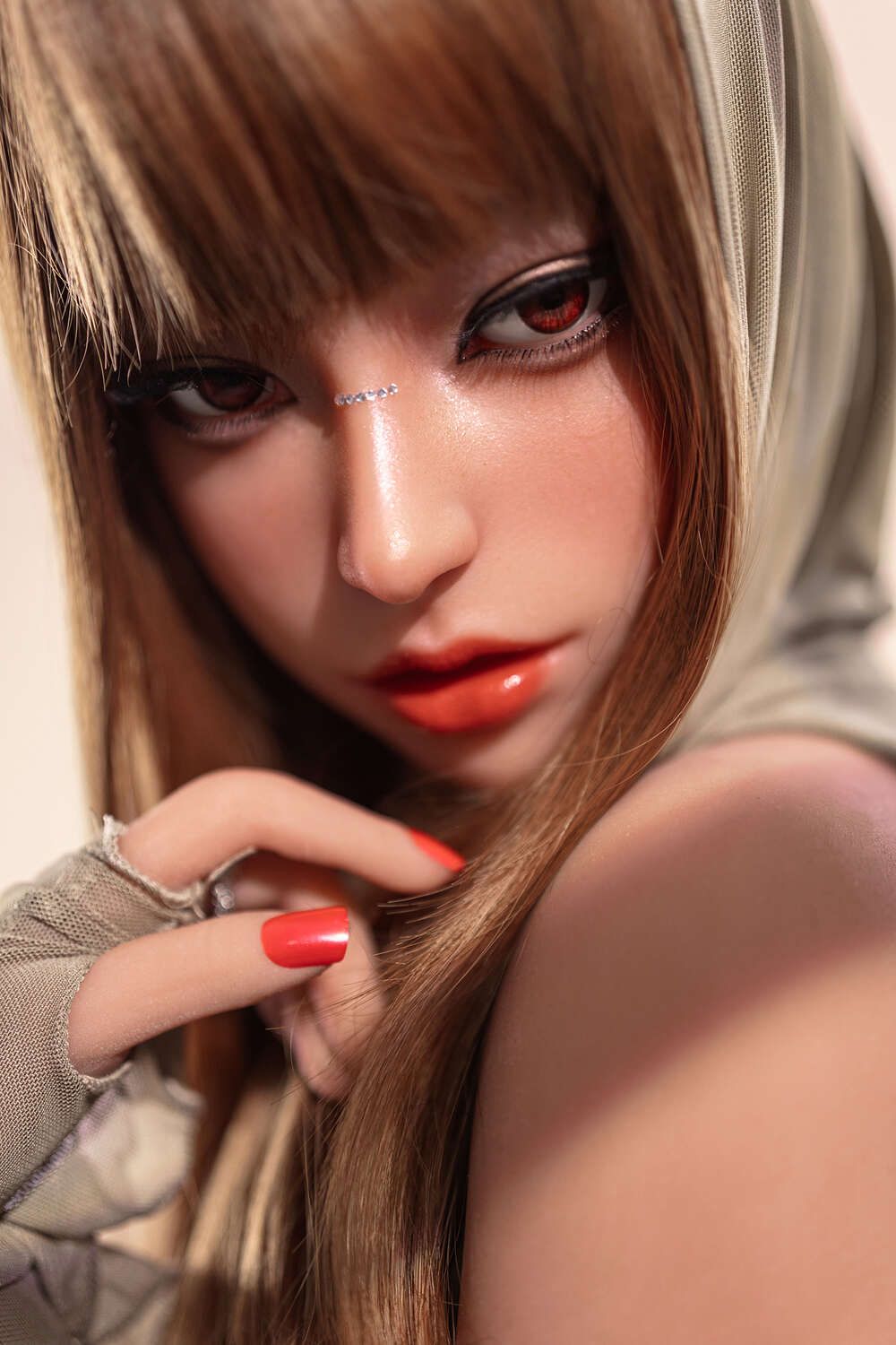 Picture of 160cm/5ft3 A-cup Silicone Head Sex Doll – Clara Anne