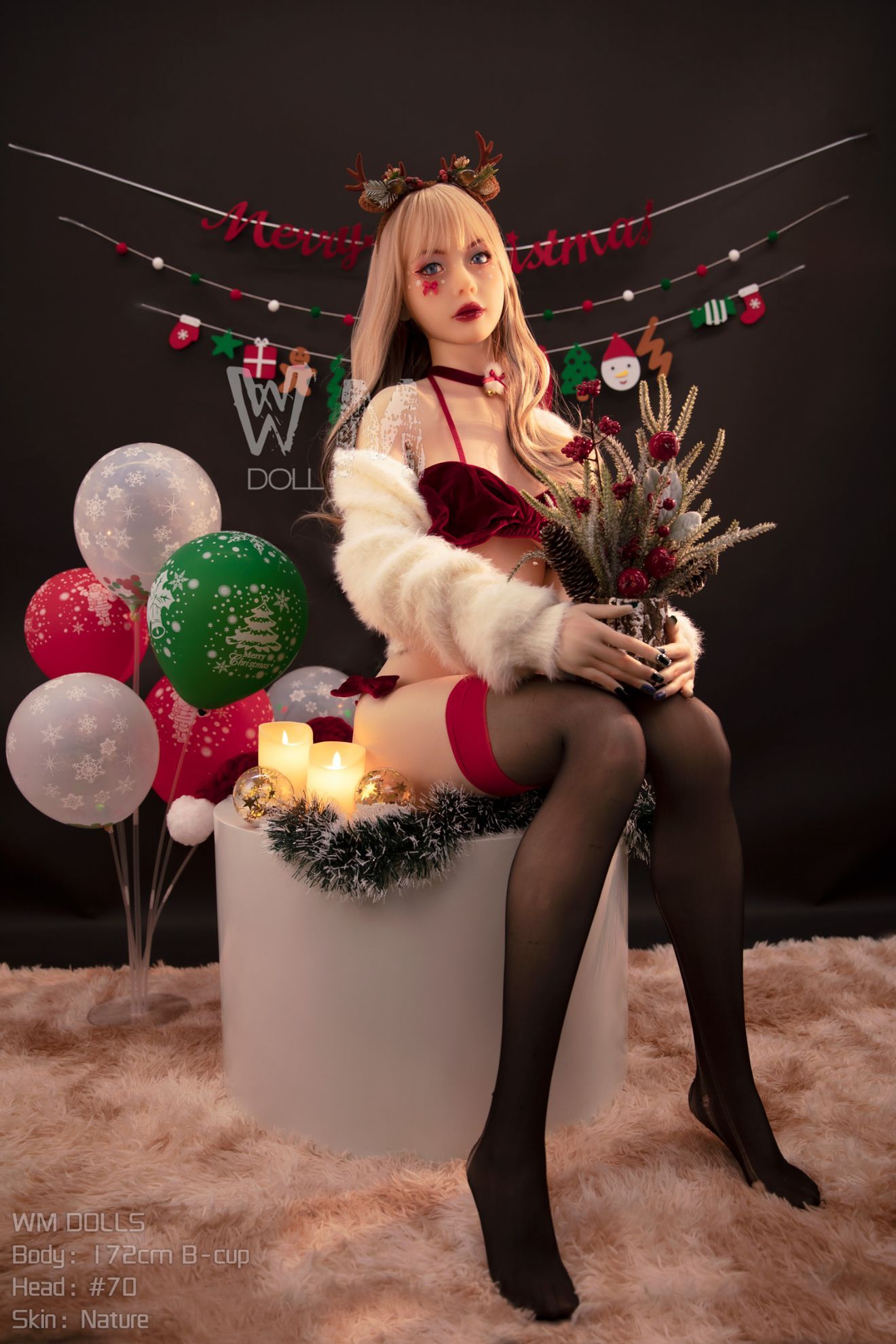 Picture of 5ft6/172cm B cup TPE Christmas Sex Doll - Jennifer