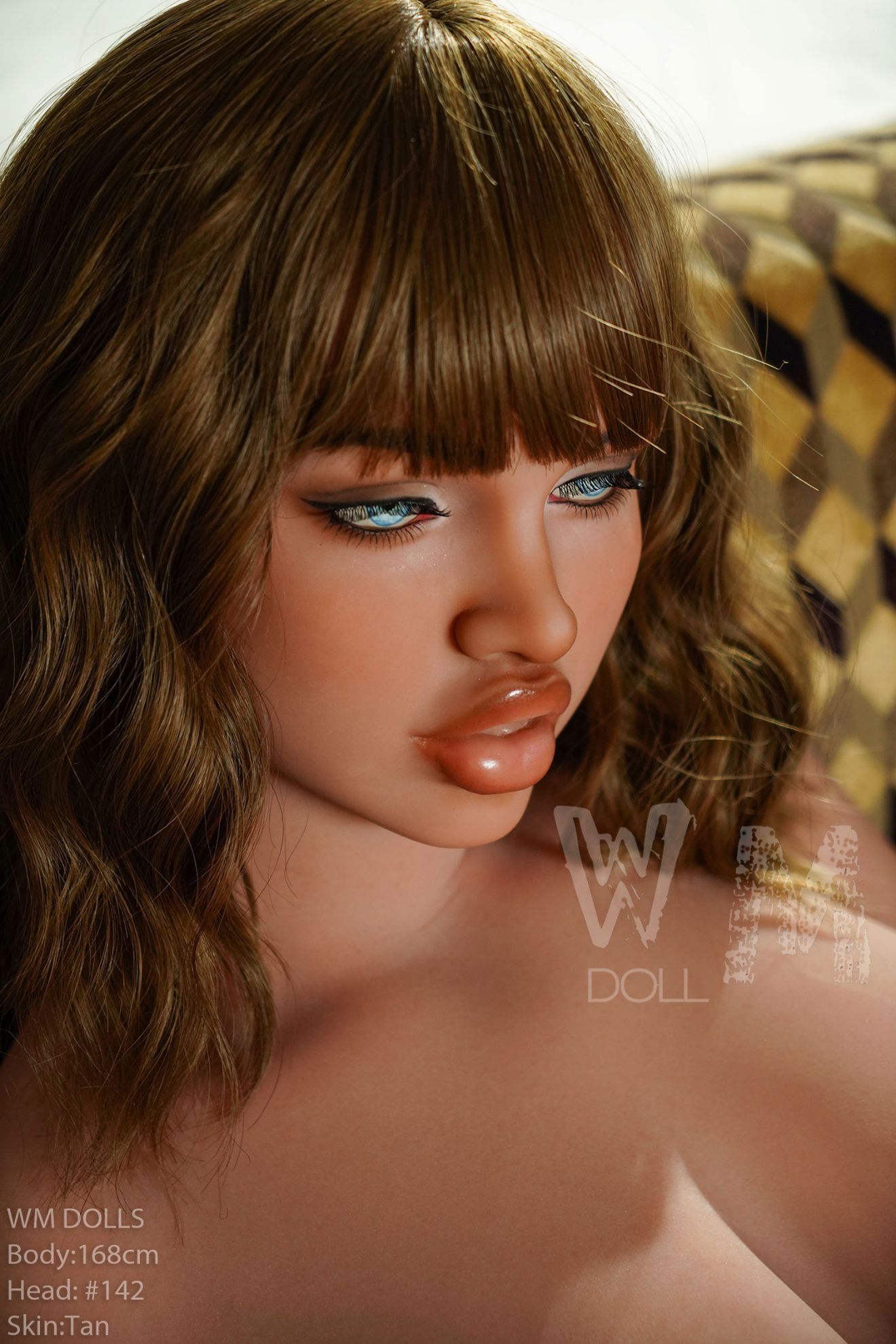 Picture of 5ft5/168cm E Cup TPE Tan Skin Big Lips Sex Doll - Ethel
