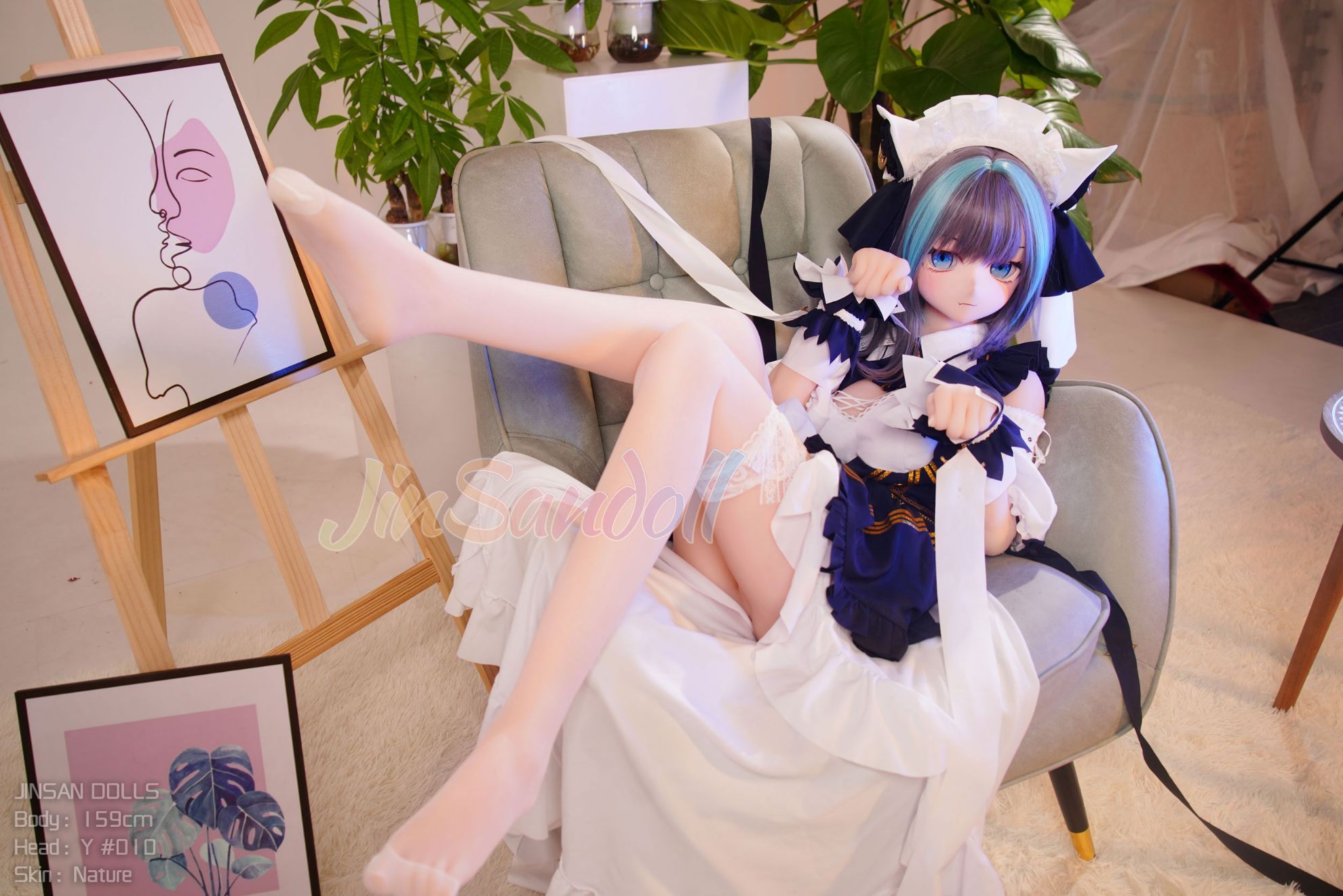 Picture of 5ft3/159cm B Cup PVC Head Anime TPE Sex Doll - Yukio