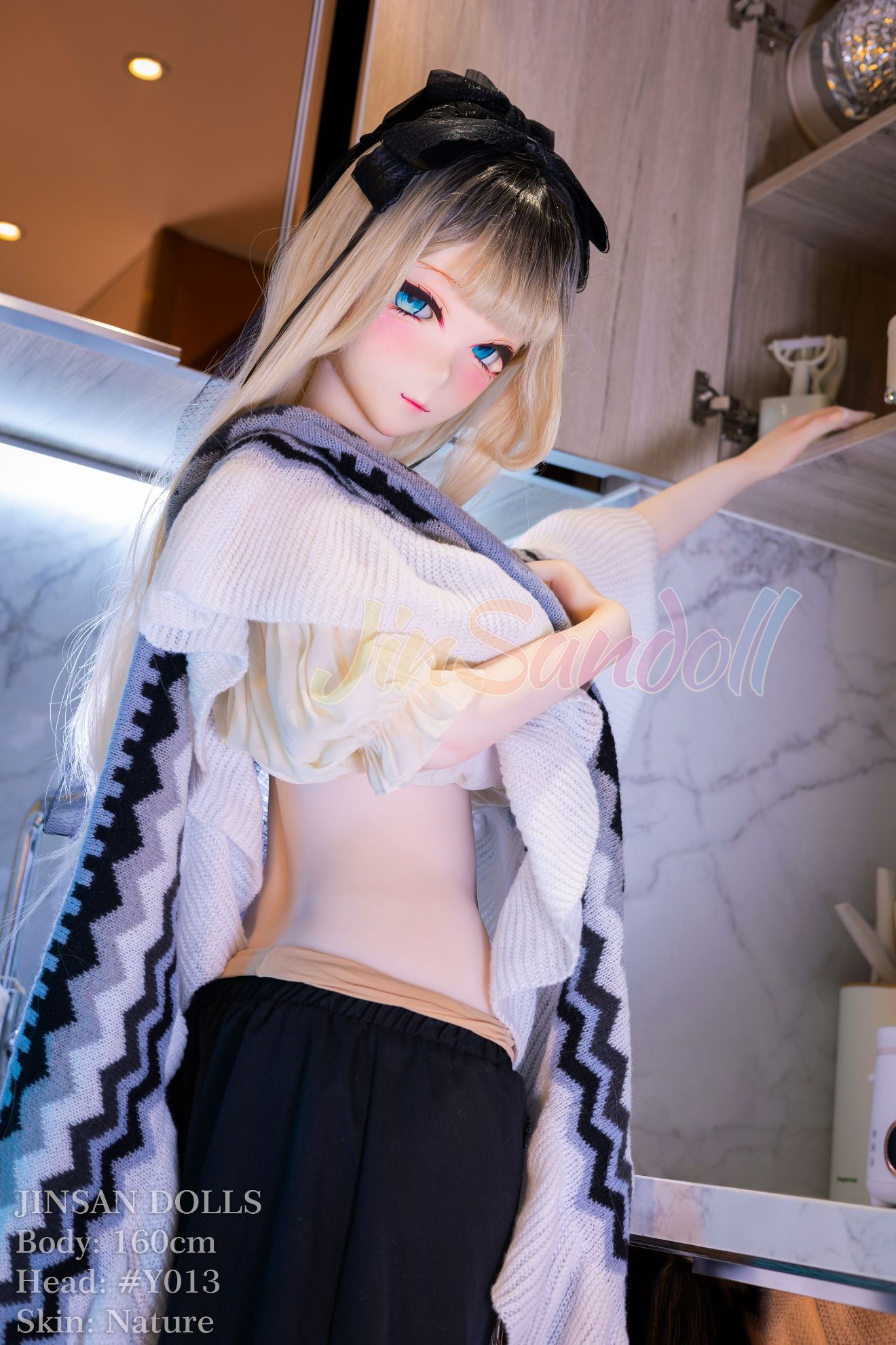 Picture of 5ft3/160cm H Cup TPE Anime PVC HeadHentai Sex Doll - Sylvia