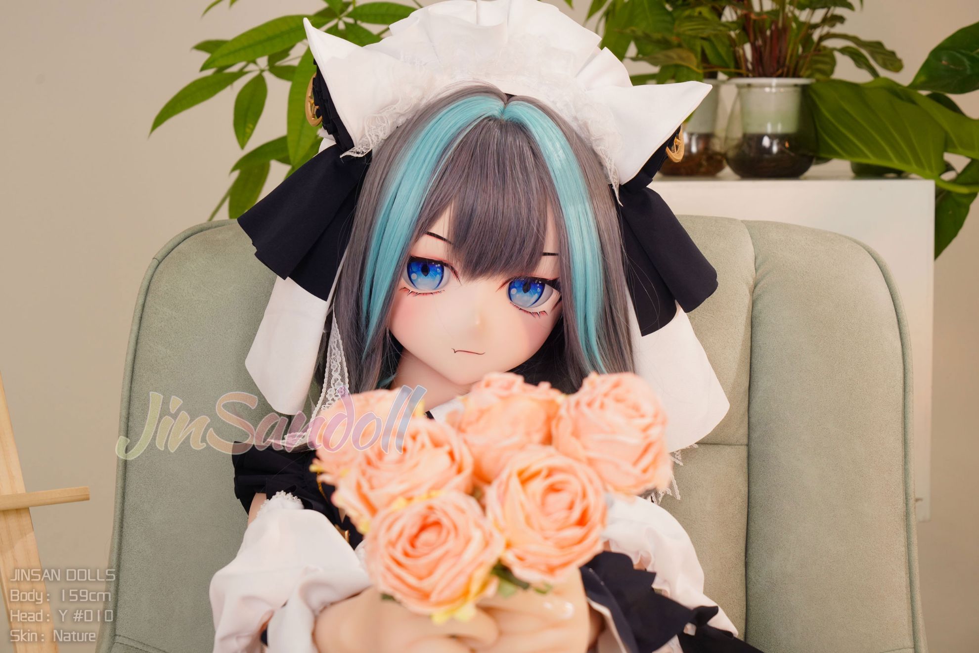 Picture of 5ft3/159cm B Cup PVC Head Anime TPE Sex Doll - Yukio