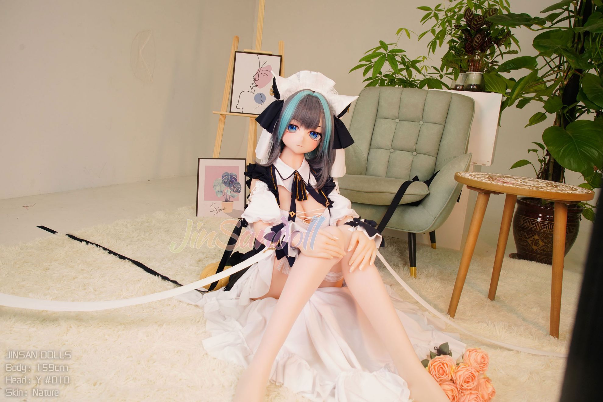 Picture of 5ft3/159cm B Cup PVC Head Anime TPE Sex Doll - Yukio
