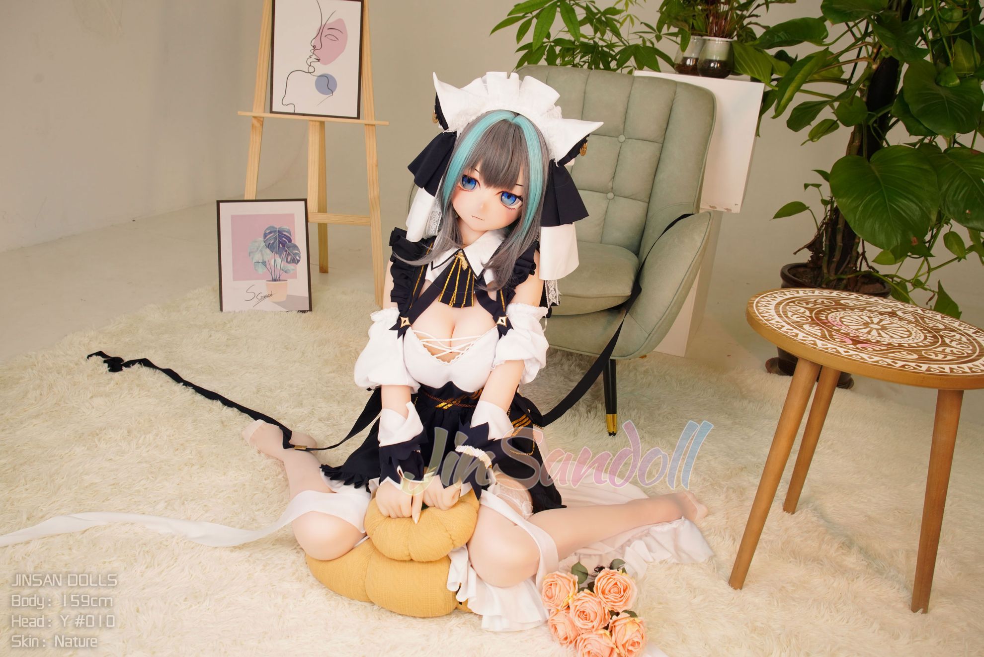 Picture of 5ft3/159cm B Cup PVC Head Anime TPE Sex Doll - Yukio