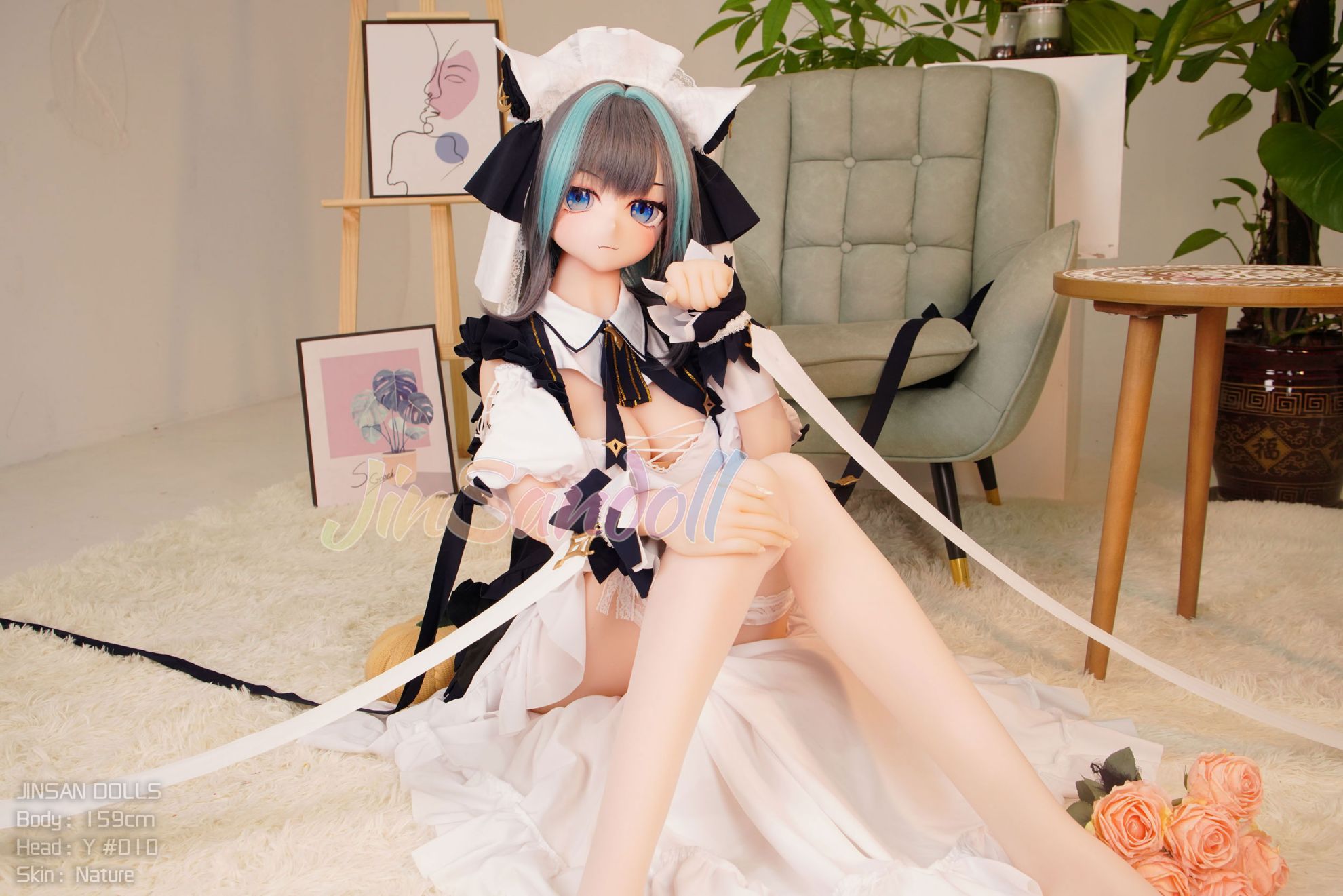Picture of 5ft3/159cm B Cup PVC Head Anime TPE Sex Doll - Yukio