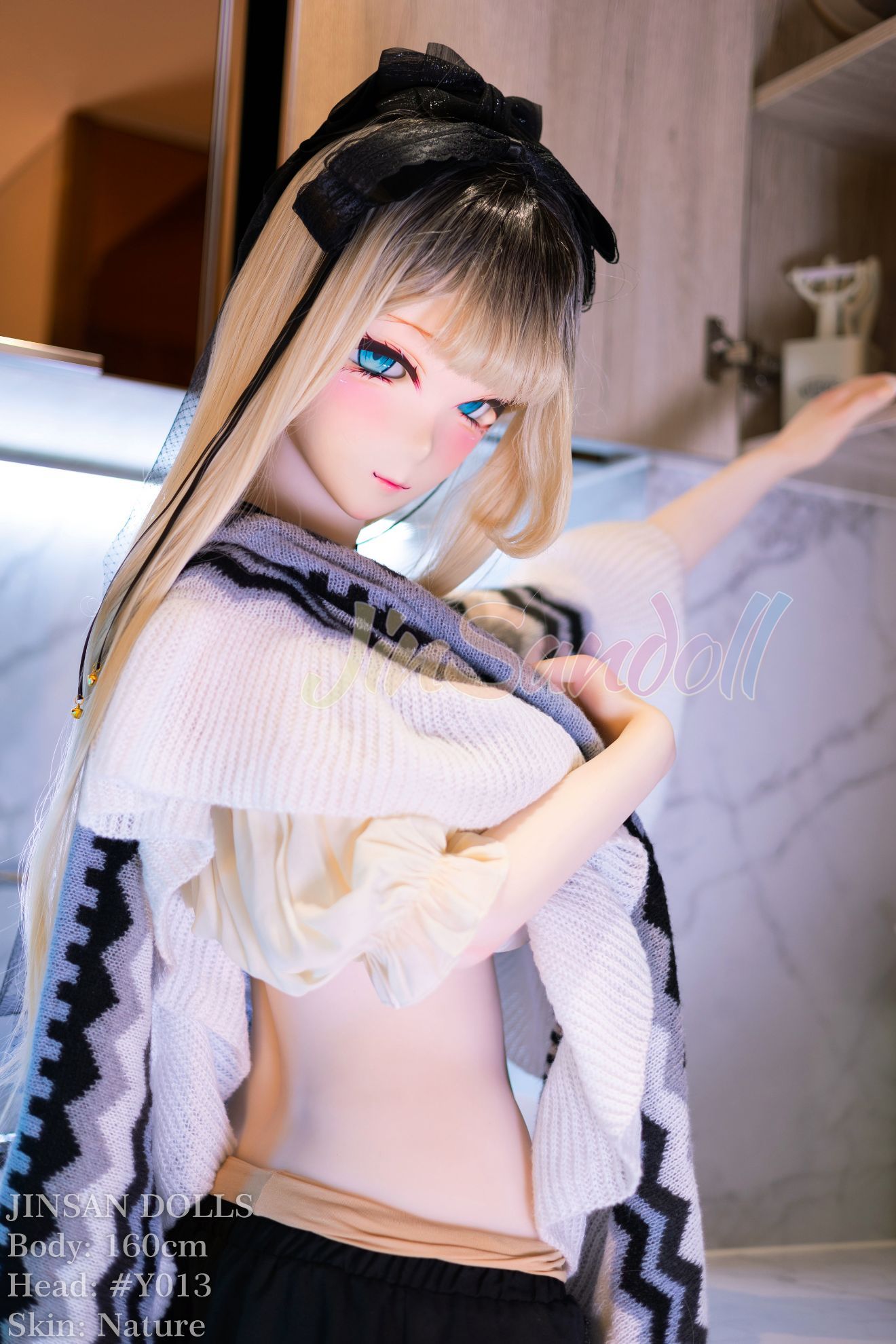 Picture of 5ft3/160cm H Cup TPE Anime PVC HeadHentai Sex Doll - Sylvia