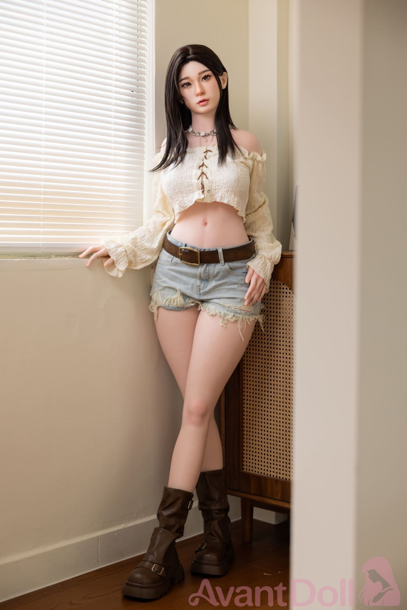 Picture of 165cm/5ft5 F Cup Realistic Skin Texture ROS Head Full Silicone Doll - Lee Su Yeon
