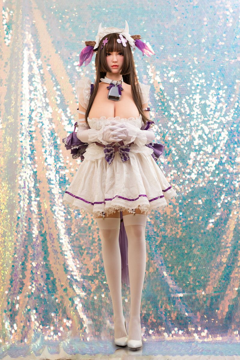 Picture of Fudoll 162cm (5.31ft) Lifelike Asian BBW Silicone Sex Doll