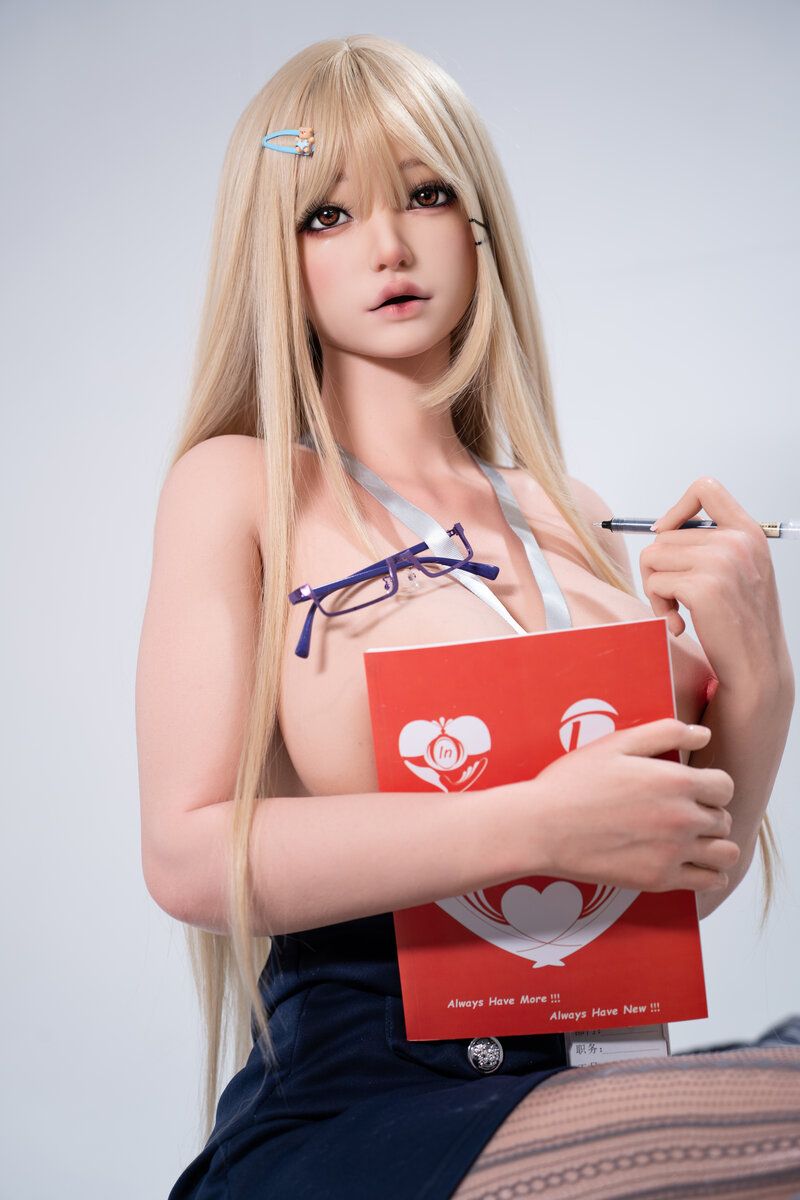 Picture of Fudoll 157cm (5.15ft) Curvy Sex Doll Blonde, Realistic Skin Texture Upgraded