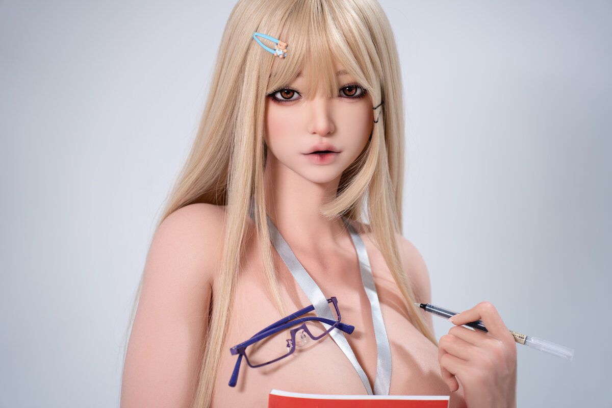 Picture of Fudoll 157cm (5.15ft) Curvy Sex Doll Blonde, Realistic Skin Texture Upgraded