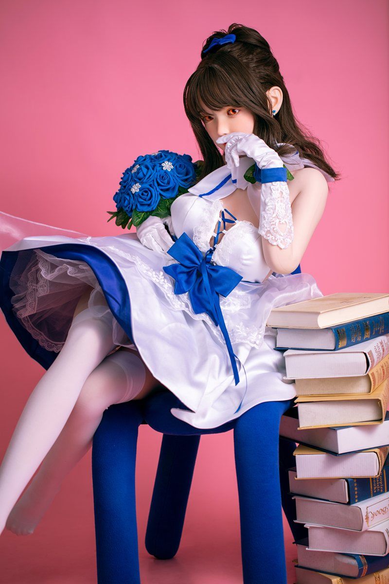 Picture of Fudoll Aijia 148cm (4.85ft) Korean Mini Sex Doll Silicone J009