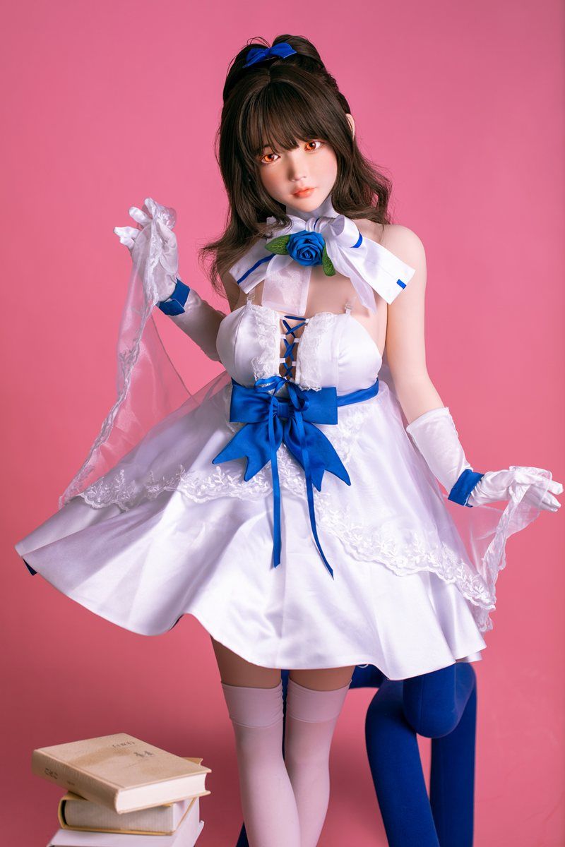 Picture of Fudoll Aijia 148cm (4.85ft) Korean Mini Sex Doll Silicone J009