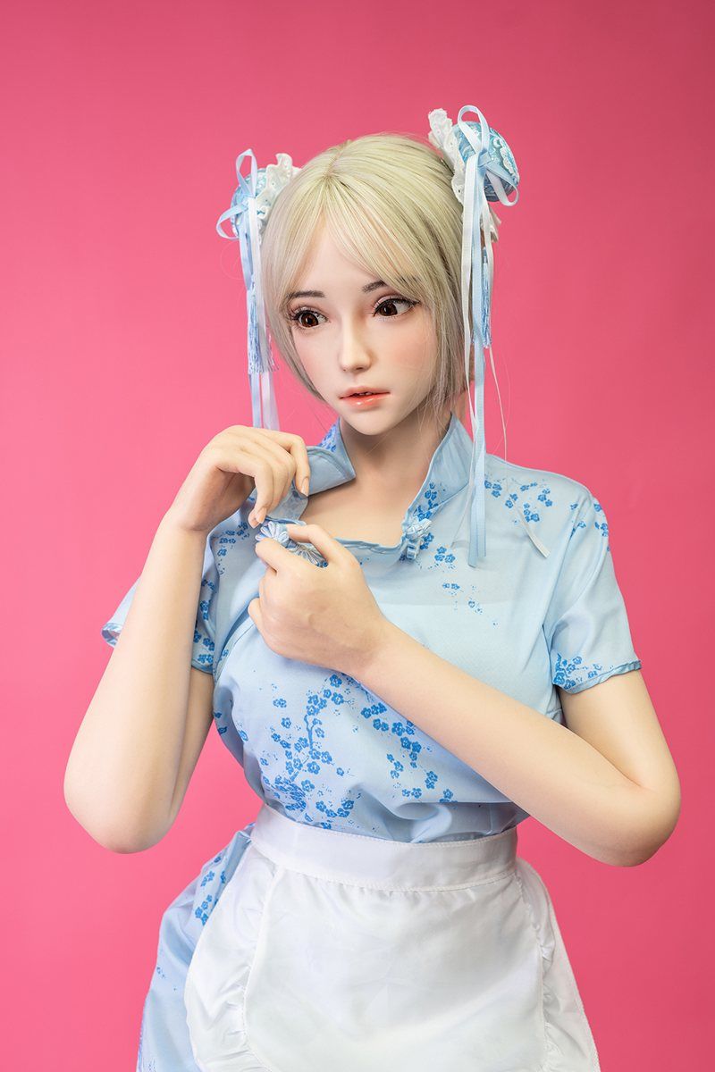 Picture of Fudoll 163cm (5.35ft) Real Size Blonde Silicone Sex Doll