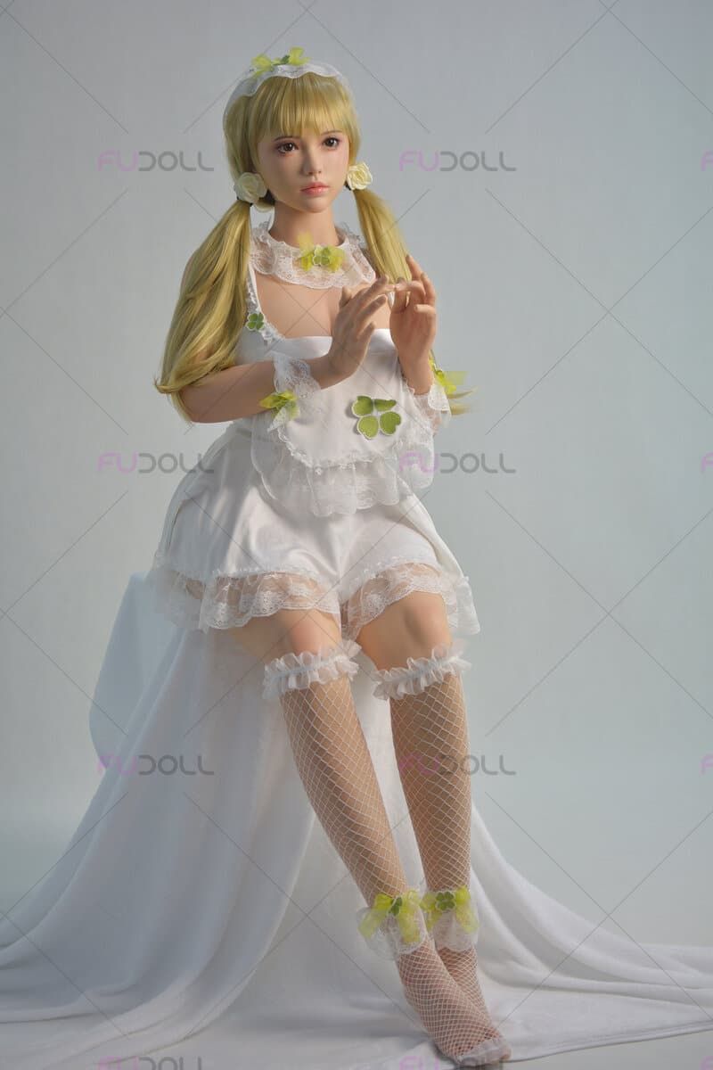 Picture of Fudoll Silicone Love doll 162cm (5.31ft) Big Boobs Blonde ROS Sex Doll
