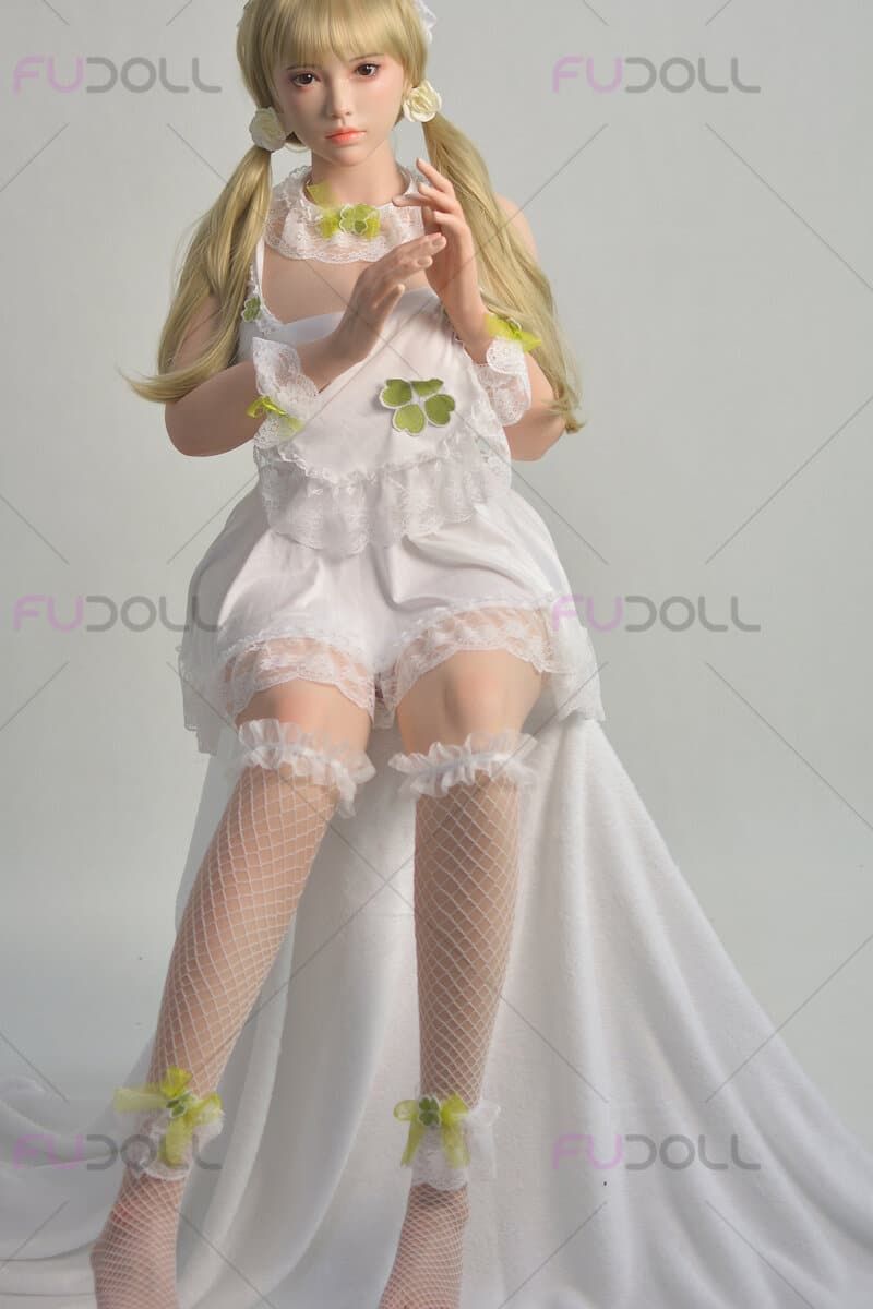 Picture of Fudoll Silicone Love doll 162cm (5.31ft) Big Boobs Blonde ROS Sex Doll