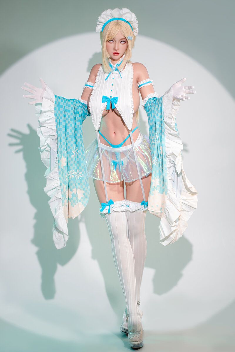Picture of Fudoll Silicone Love doll 157cm (5.15ft) Japanese Sex Doll with Gel Breast, Real Skin Texture, Xiaobei
