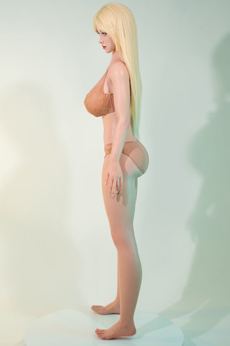 Picture of Fudoll Silicone Love doll 157cm (5.15ft) Japanese Sex Doll with Gel Breast, Real Skin Texture, Xiaobei