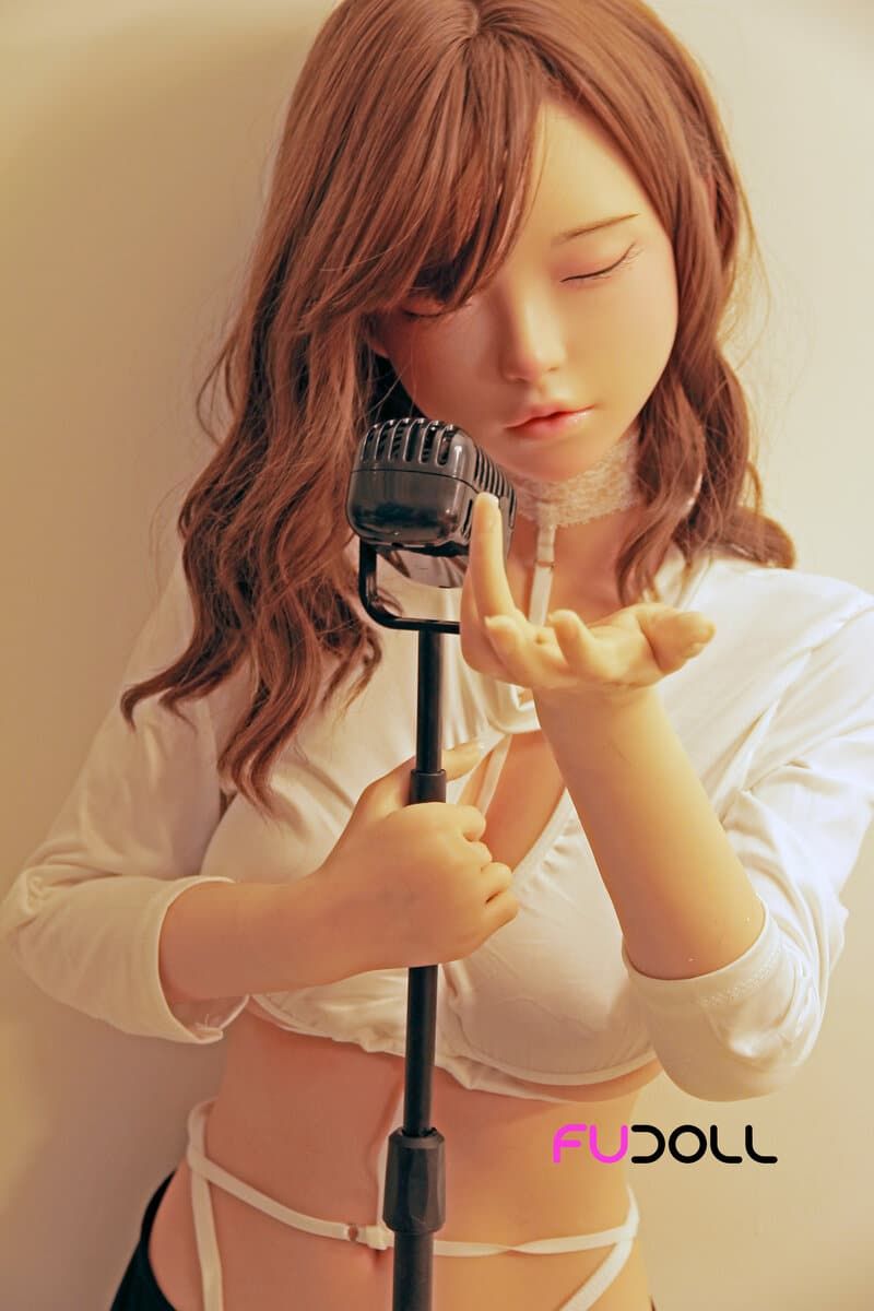 Picture of Fudoll Silicone Love doll 148cm (4.85ft) Full Size Tiny Sex Doll with Eyes Closed