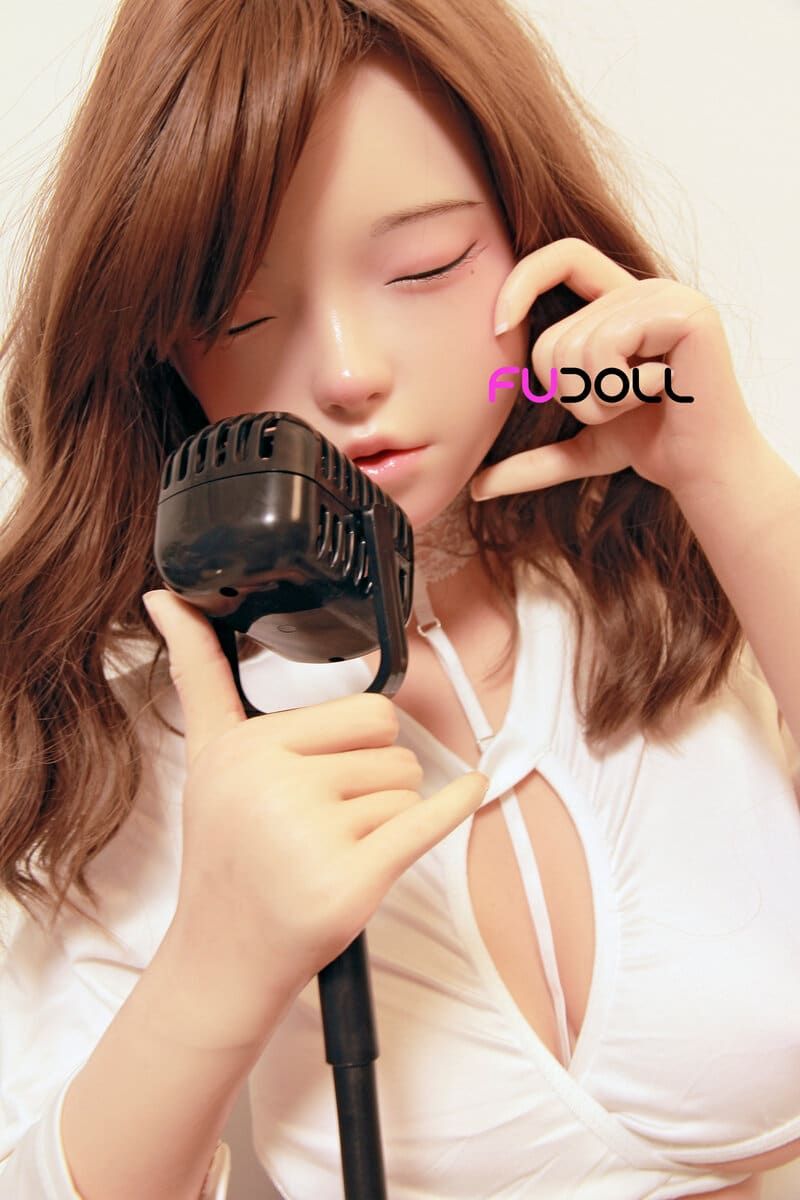 Picture of Fudoll Silicone Love doll 148cm (4.85ft) Full Size Tiny Sex Doll with Eyes Closed
