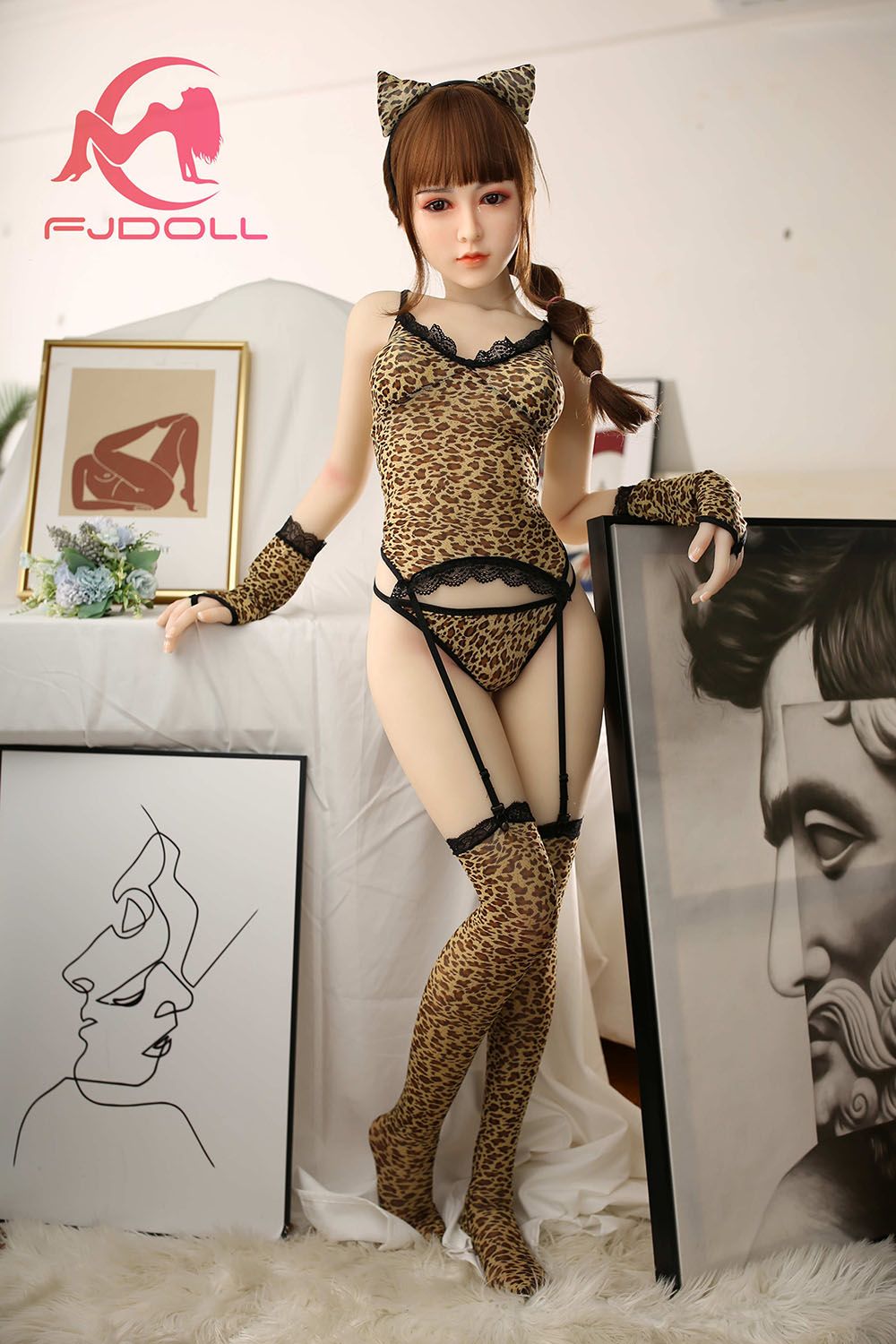 Picture of 158cm/5ft2 D-Cup Silicone Head Sex Doll - Nemix