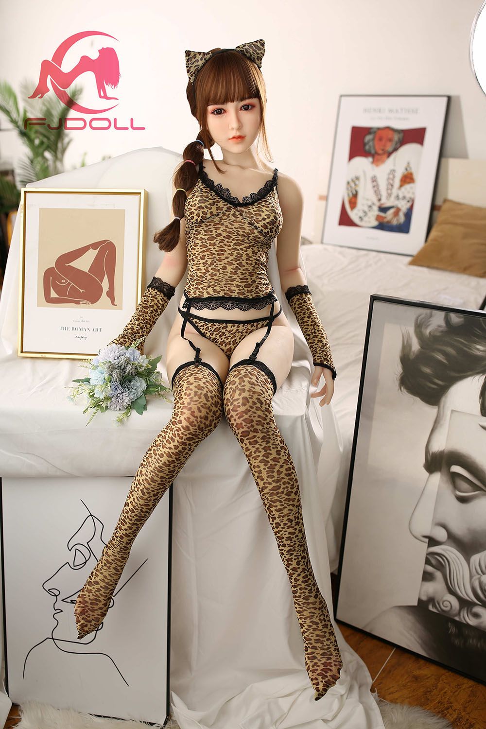 Picture of 158cm/5ft2 D-Cup Silicone Head Sex Doll - Nemix