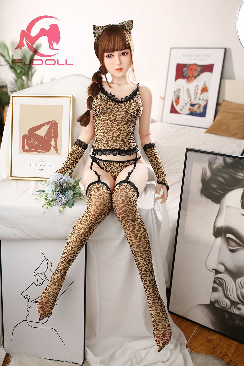 Picture of 158cm/5ft2 D-Cup Silicone Head Sex Doll - Nemix