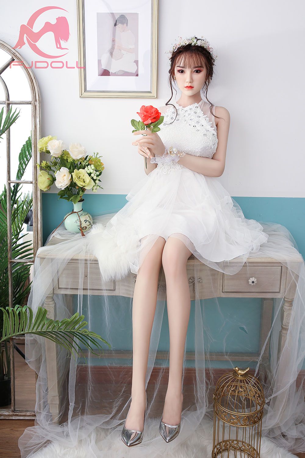 Picture of 169cm/5ft7 D-Cup Silicone Head Sex Doll - Orlissa