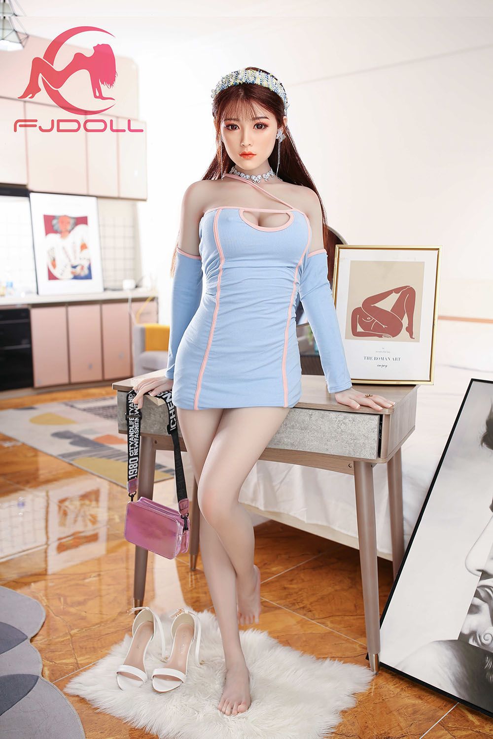 Picture of 169cm/5ft7 E-Cup Silicone Head Sex Doll - Maravelle
