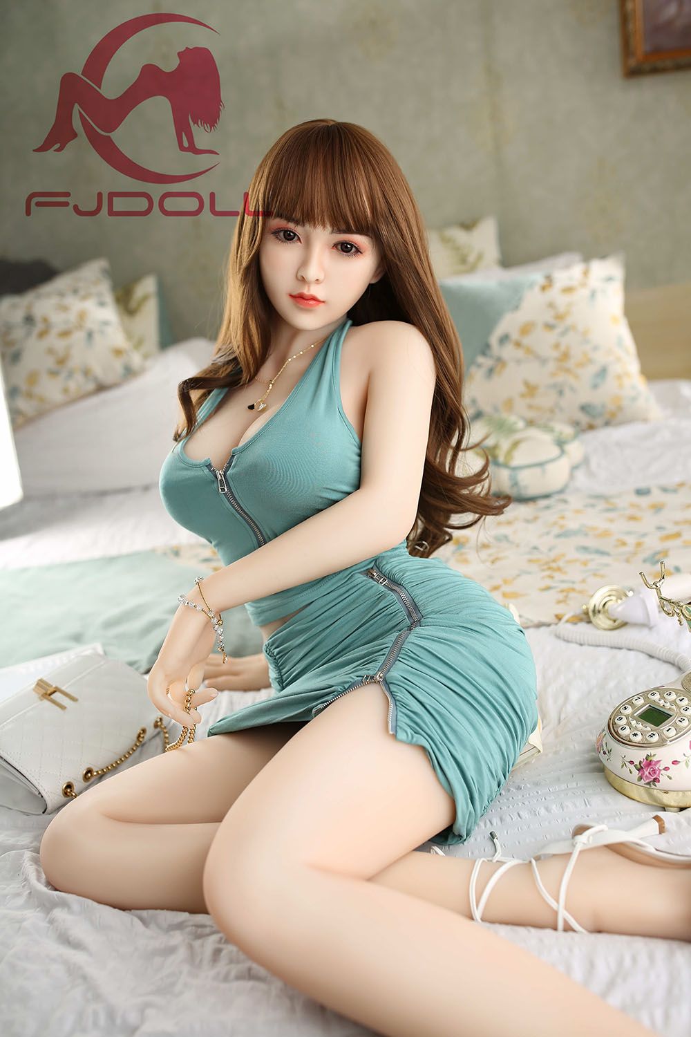 Picture of 158cm/5ft2 D-Cup Silicone Head Sex Doll - Elbaira